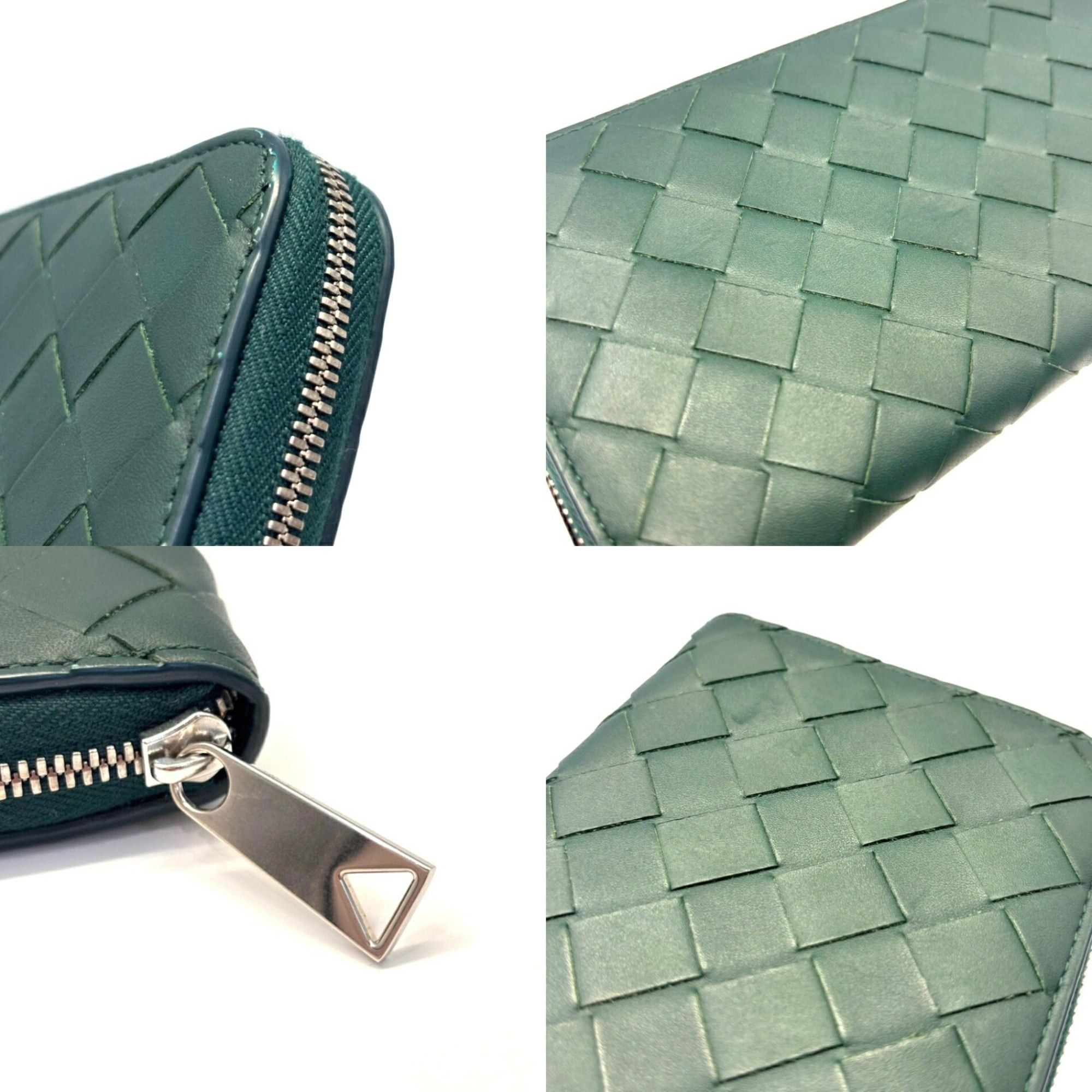 Bottega Veneta Bottega Veneta Intrecciato Round Long Wallet Khaki Green 593217 Size ONE SIZE - 4 Thumbnail
