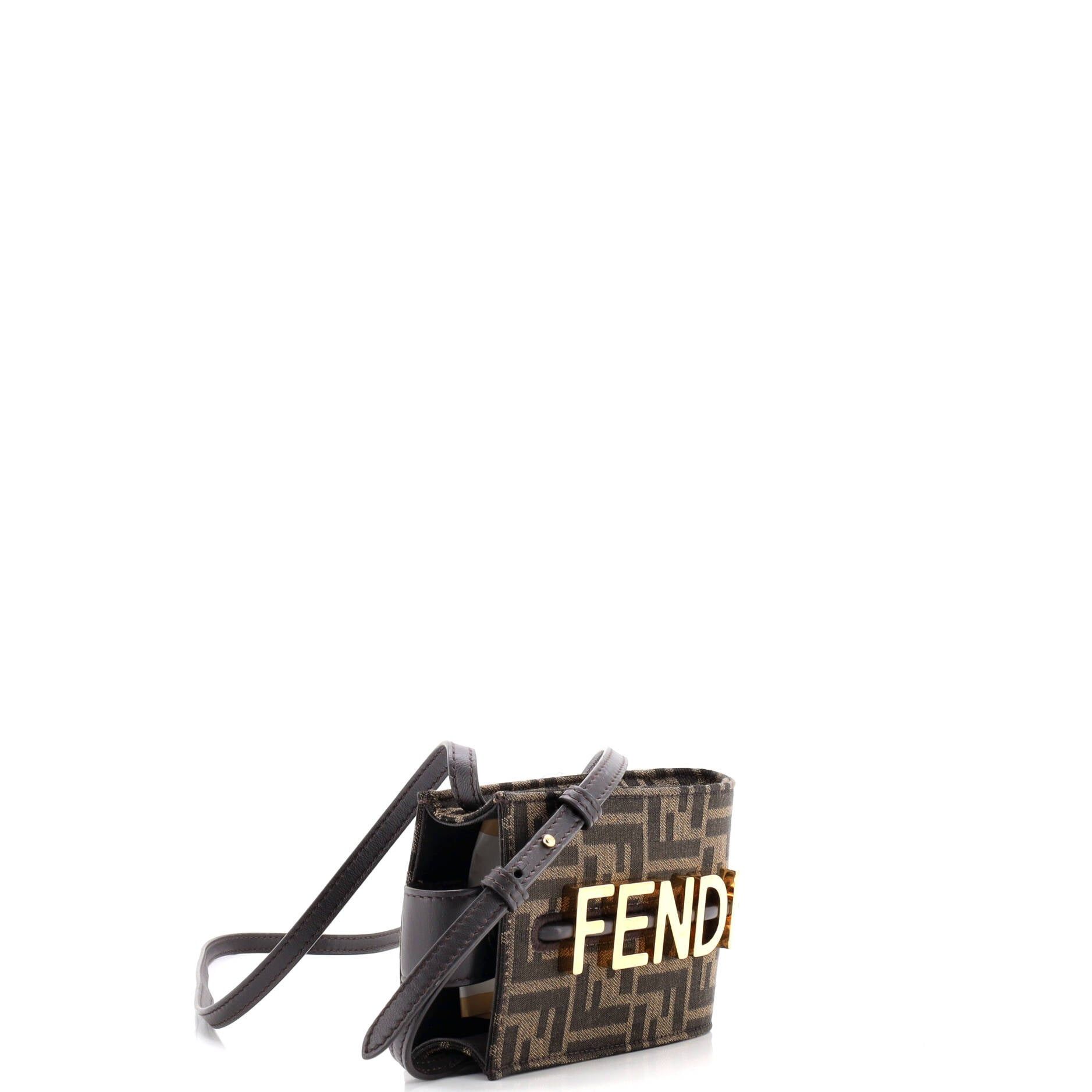Fendi Logo Phone Holder Bag Size ONE SIZE - 2 Thumbnail
