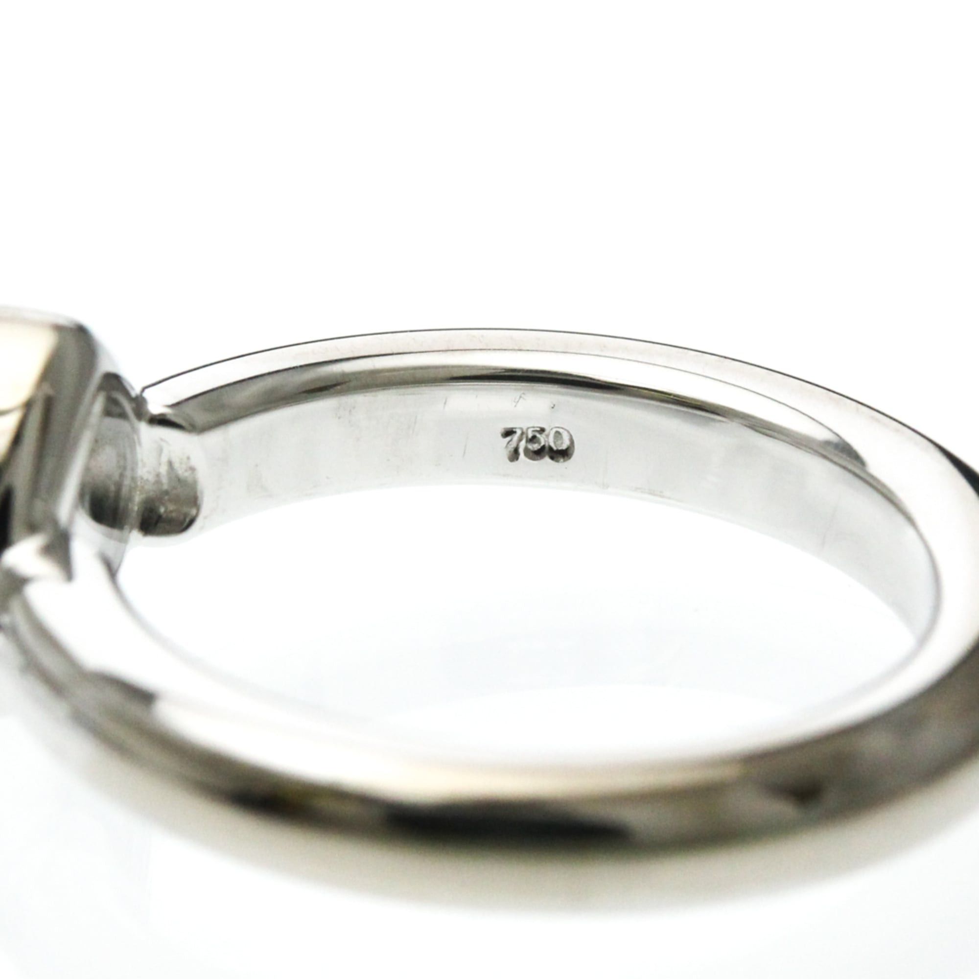Chopard Chopard Happy Diamond Ring 82/2889 White Gold (18K) Fashion Diamond Band Ring Silver Size ONE SIZE - 5 Thumbnail