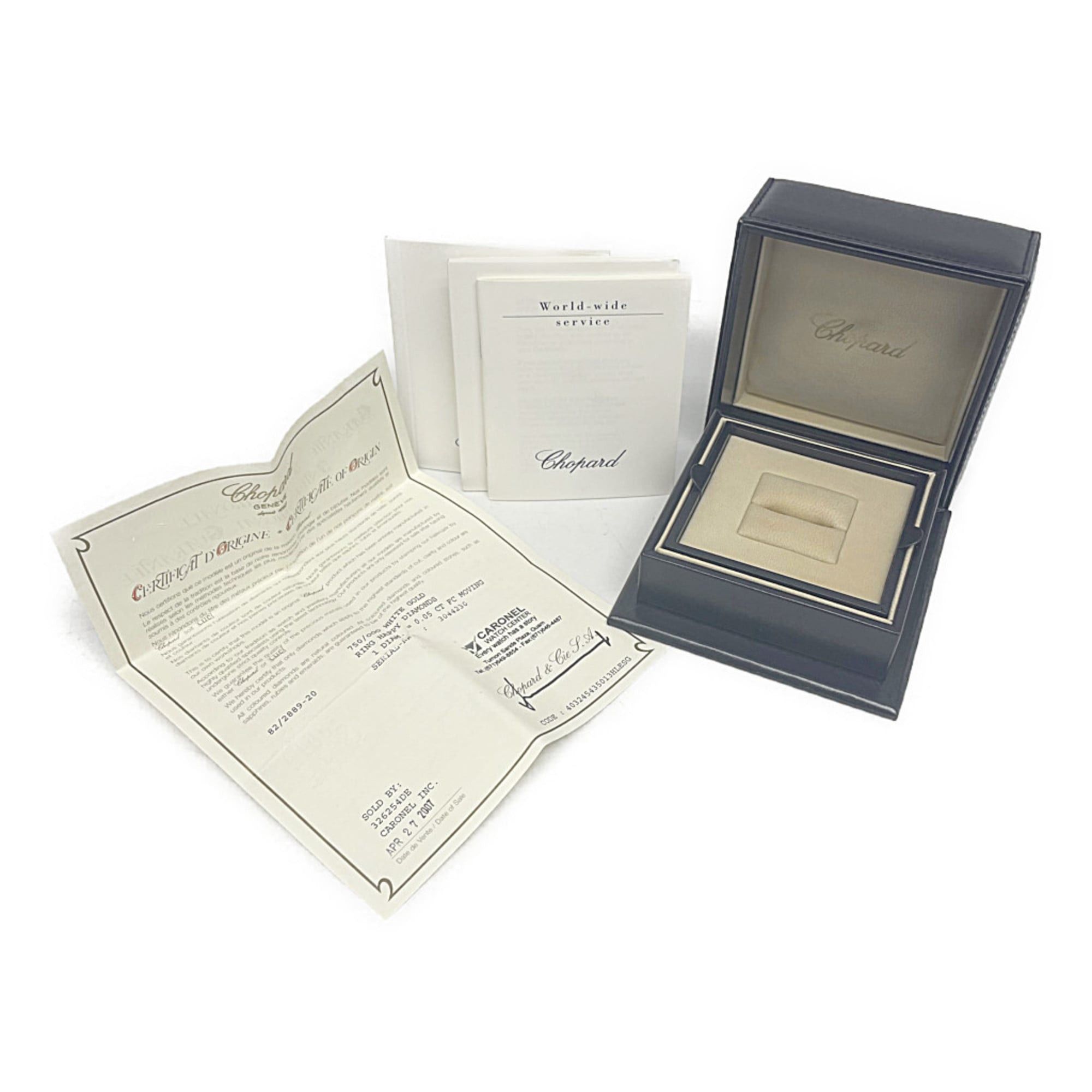 Chopard Chopard Happy Diamond Ring 82/2889 White Gold (18K) Fashion Diamond Band Ring Silver Size ONE SIZE - 10 Thumbnail