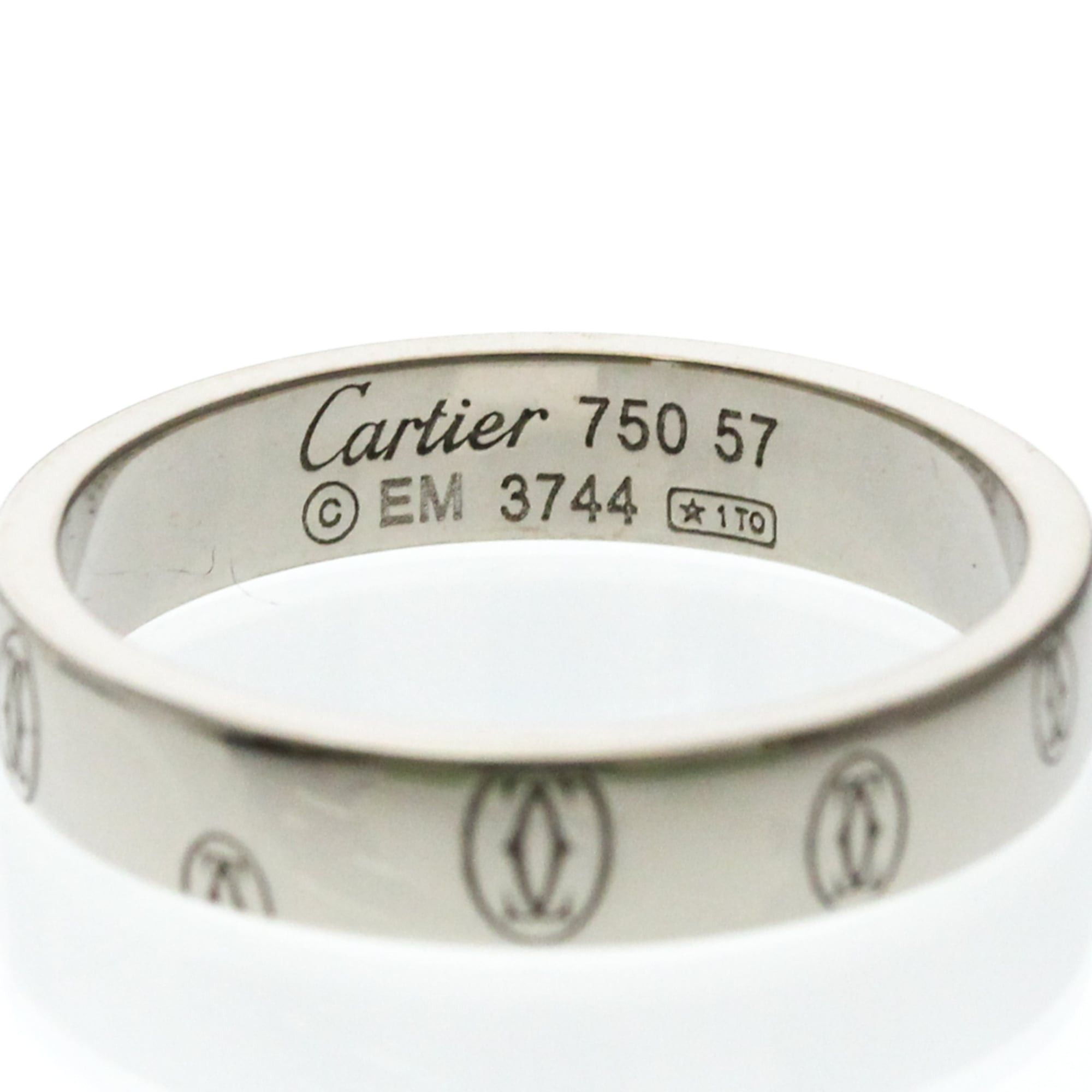 Cartier Cartier Happy Birthday White Gold (18K) Fashion Diamond Band Ring Silver Size ONE SIZE - 4 Thumbnail