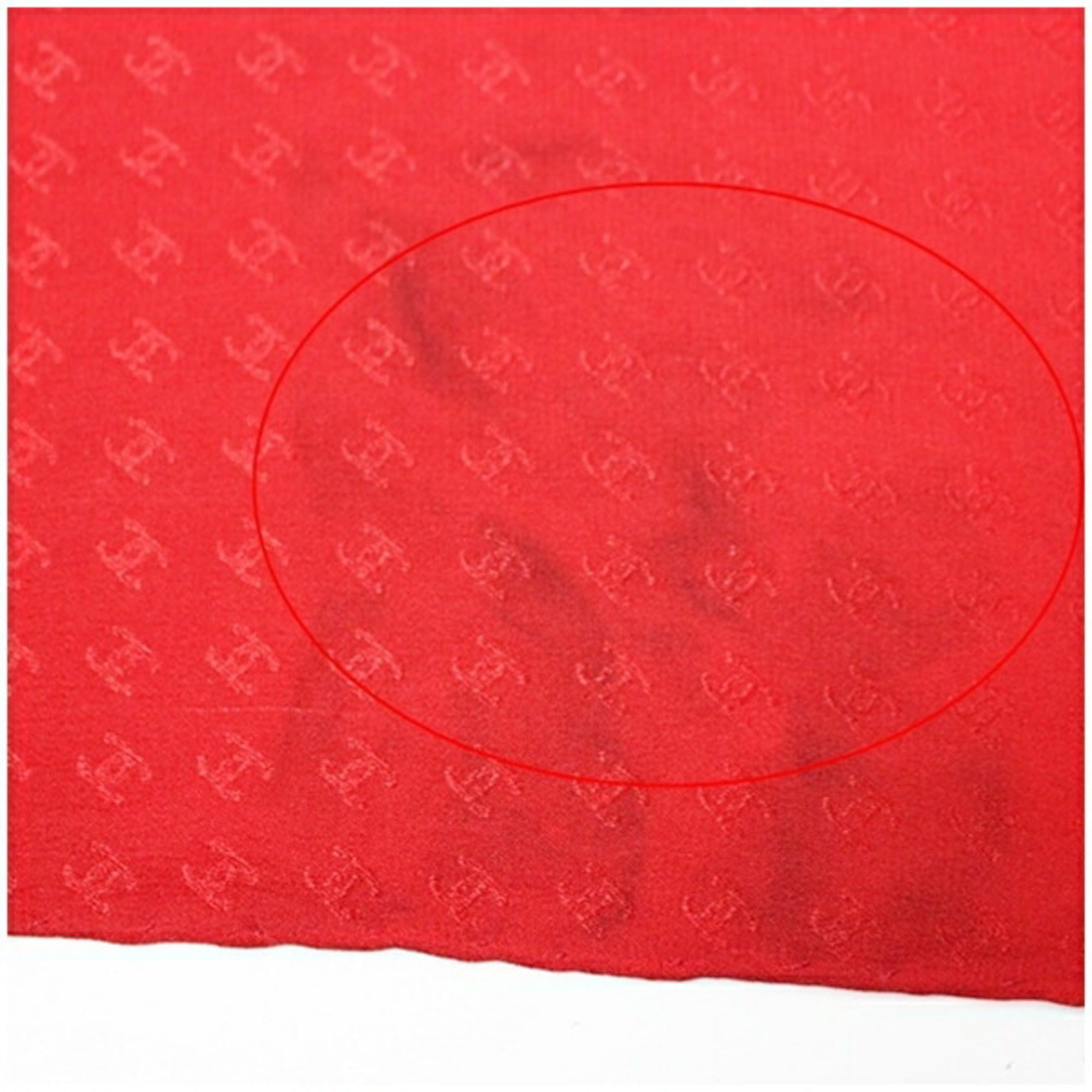 Chanel Chanel Silk Scarf/Muffler Red CHAN58412EL Women's Size ONE SIZE - 8 Thumbnail