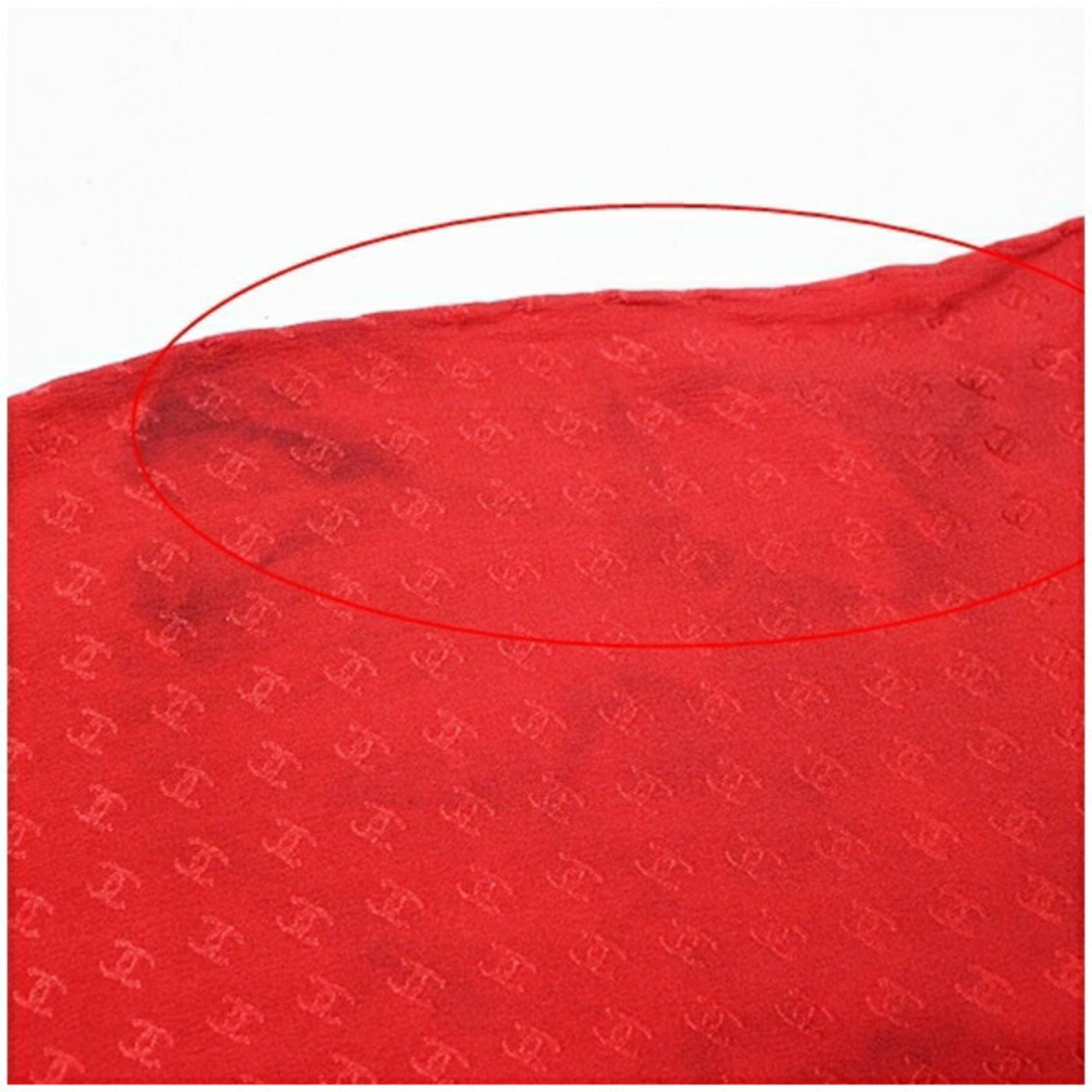 Chanel Chanel Silk Scarf/Muffler Red CHAN58412EL Women's Size ONE SIZE - 9 Thumbnail