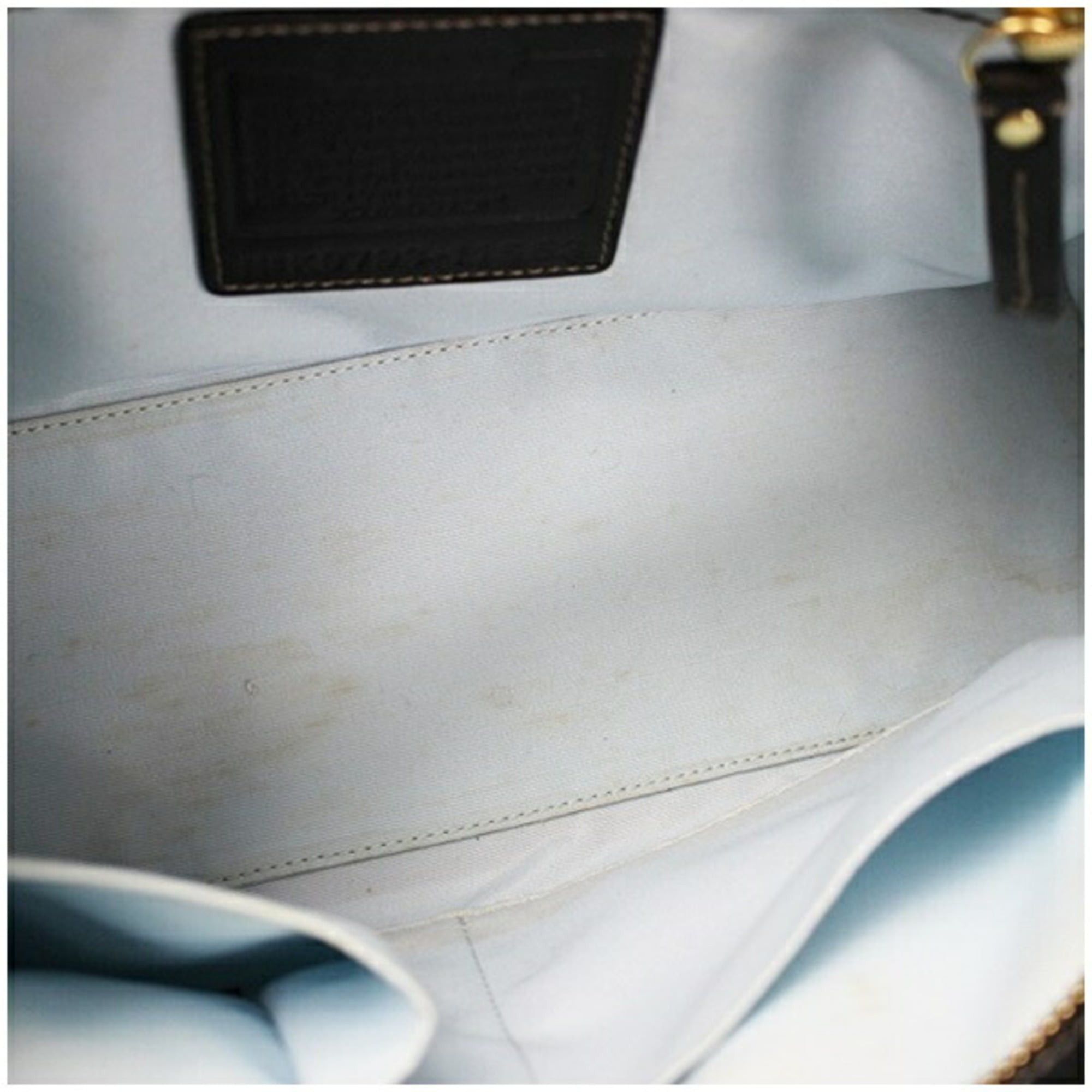 Coach Coach Tote Bag, Black Leather, 11553, for COACH, with Scarf Size ONE SIZE - 10 Thumbnail