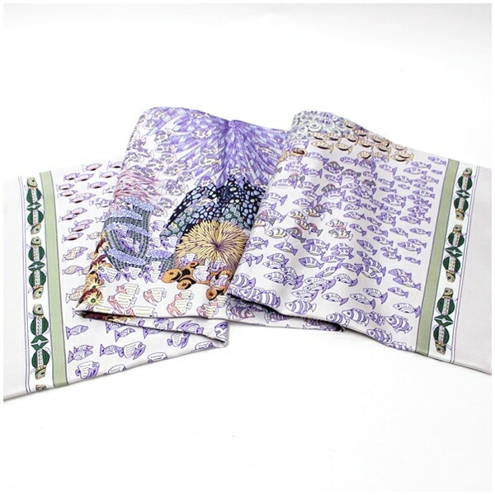 Hermes Hermes scarf muffler Carre 90 unused RENCONTE OCEANE Meeting of the Atlantic HERMES ladies Size ONE SIZE - 8 Thumbnail
