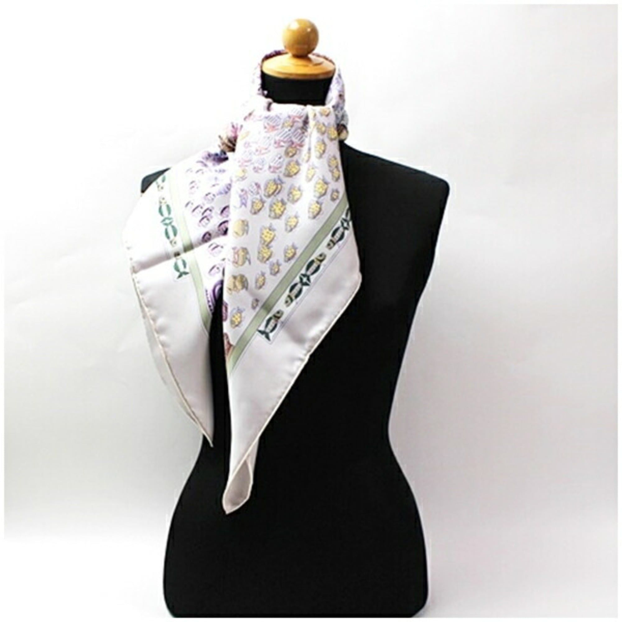 Hermes Hermes scarf muffler Carre 90 unused RENCONTE OCEANE Meeting of the Atlantic HERMES ladies Size ONE SIZE - 4 Thumbnail