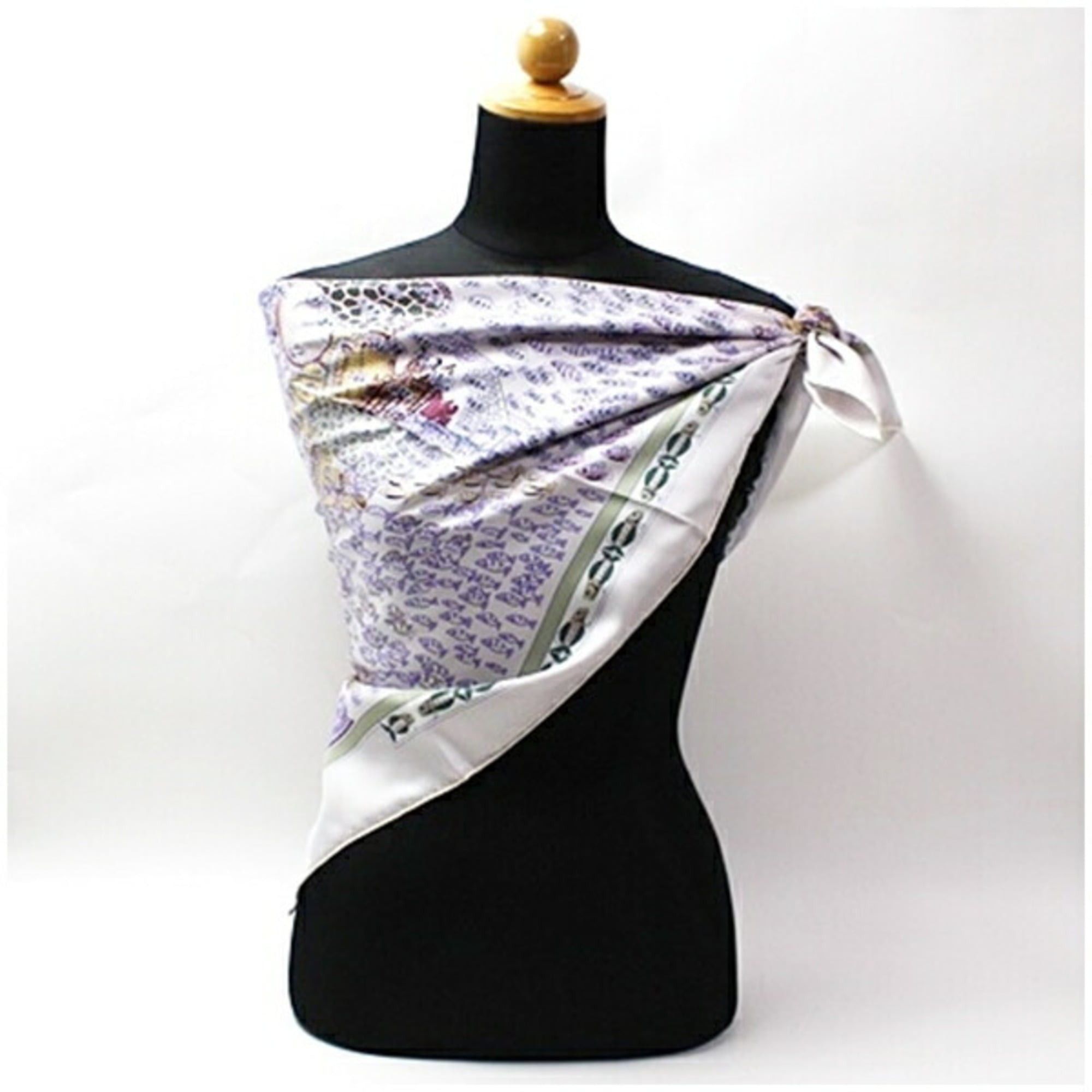 Hermes Hermes scarf muffler Carre 90 unused RENCONTE OCEANE Meeting of the Atlantic HERMES ladies Size ONE SIZE - 3 Thumbnail