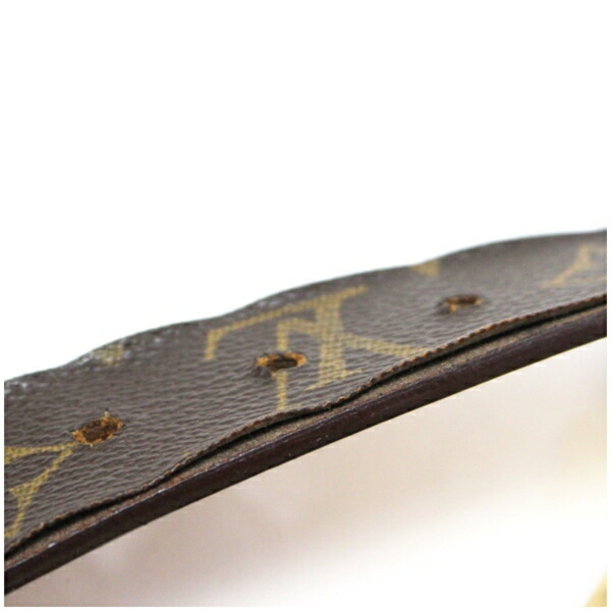 Louis Vuitton Louis Vuitton Men's Monogram Santur Carré Belt, M6800, 128.5 inches in length (5-way adjustment, 40.5-42.5 inches) with 4 custom-made holes Size ONE SIZE - 5 Thumbnail