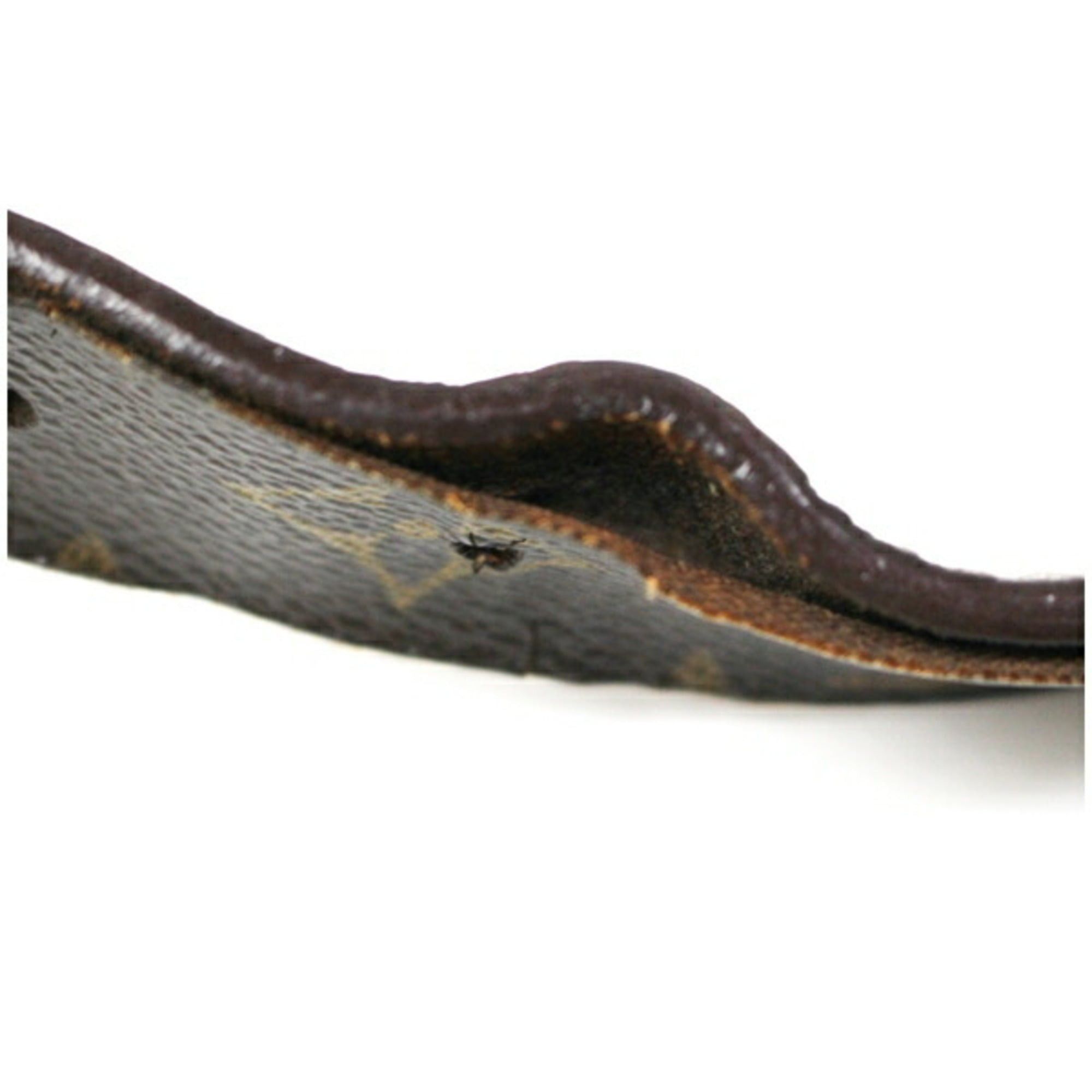 Louis Vuitton Louis Vuitton Men's Monogram Santur Carré Belt, M6800, 128.5 inches in length (5-way adjustment, 40.5-42.5 inches) with 4 custom-made holes Size ONE SIZE - 4 Thumbnail