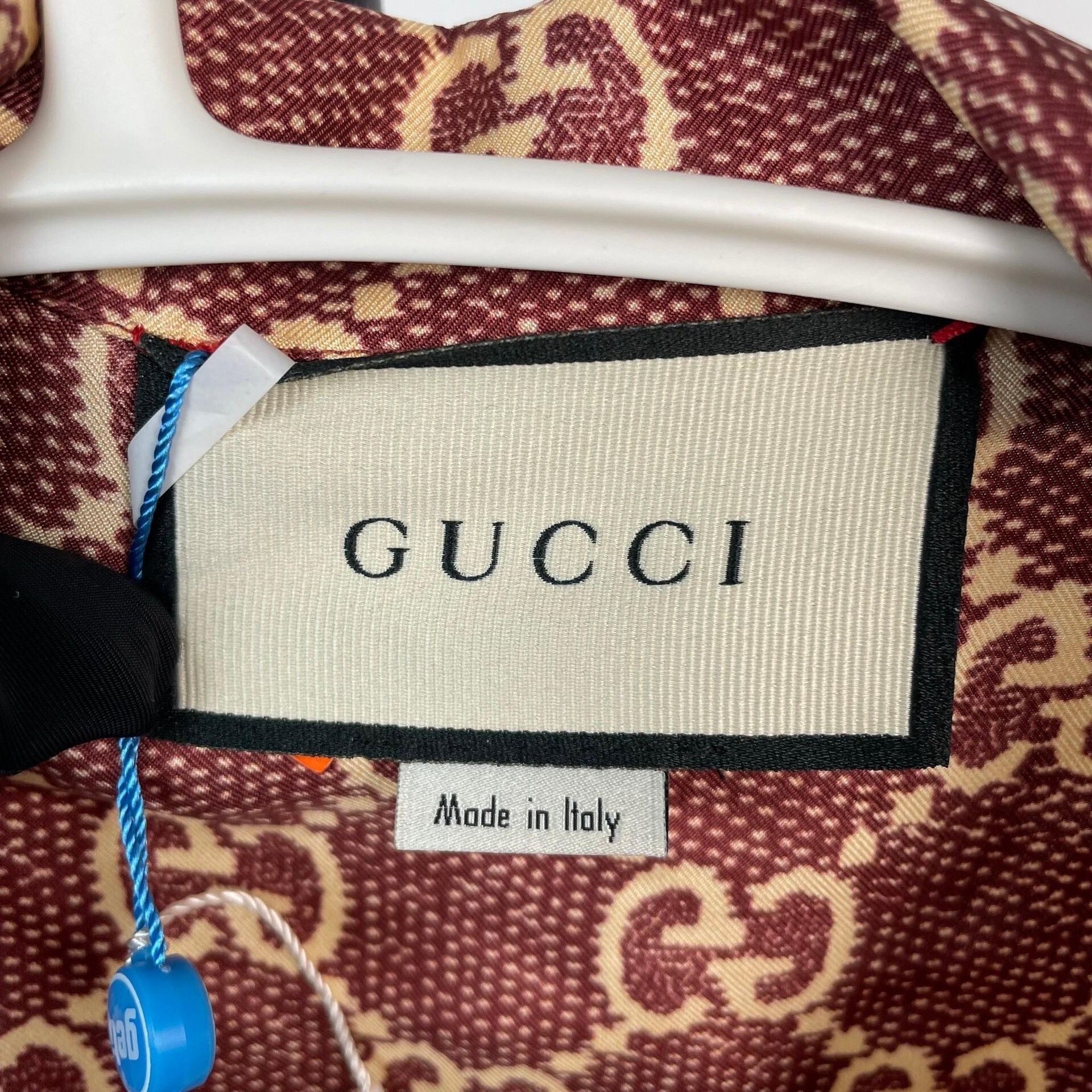 Gucci Gucci Double G Monogram Half-Zip Silk Dress Size M / US 6-8 / IT 42-44 - 6 Thumbnail
