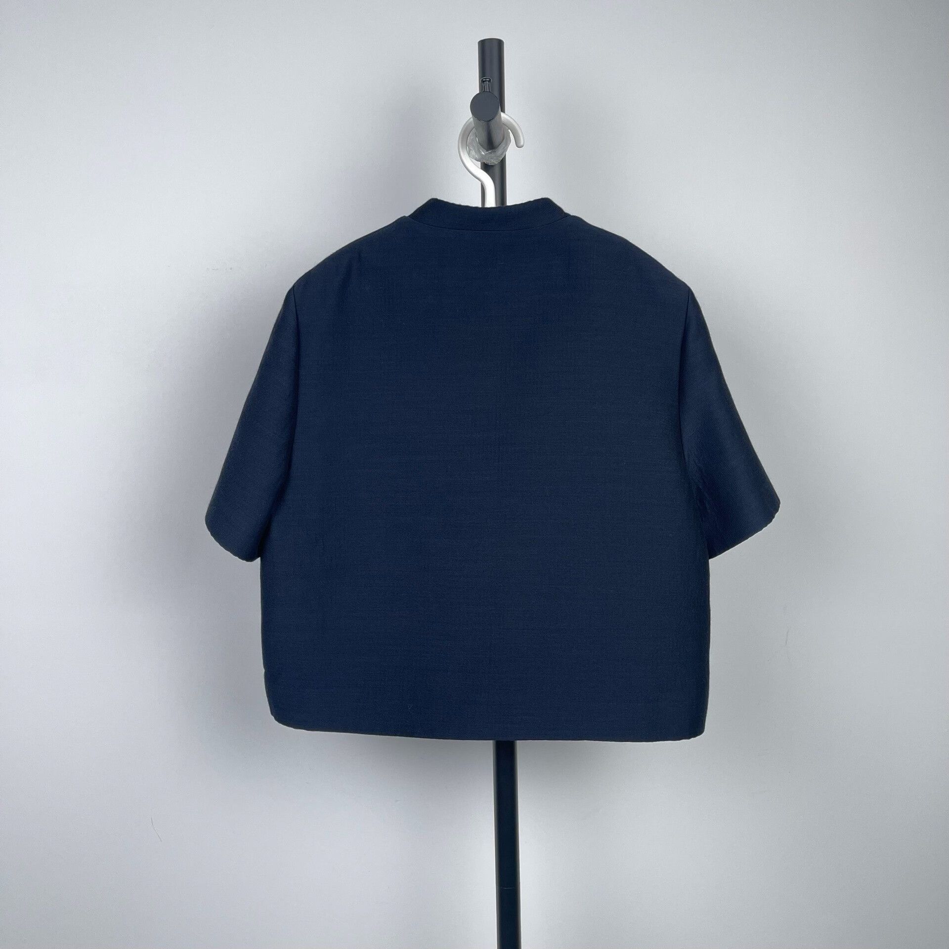 Dior Dior 23ss Navy Blue Wool Short Jacket Size XXS / US 00 / IT 34 - 2 Thumbnail