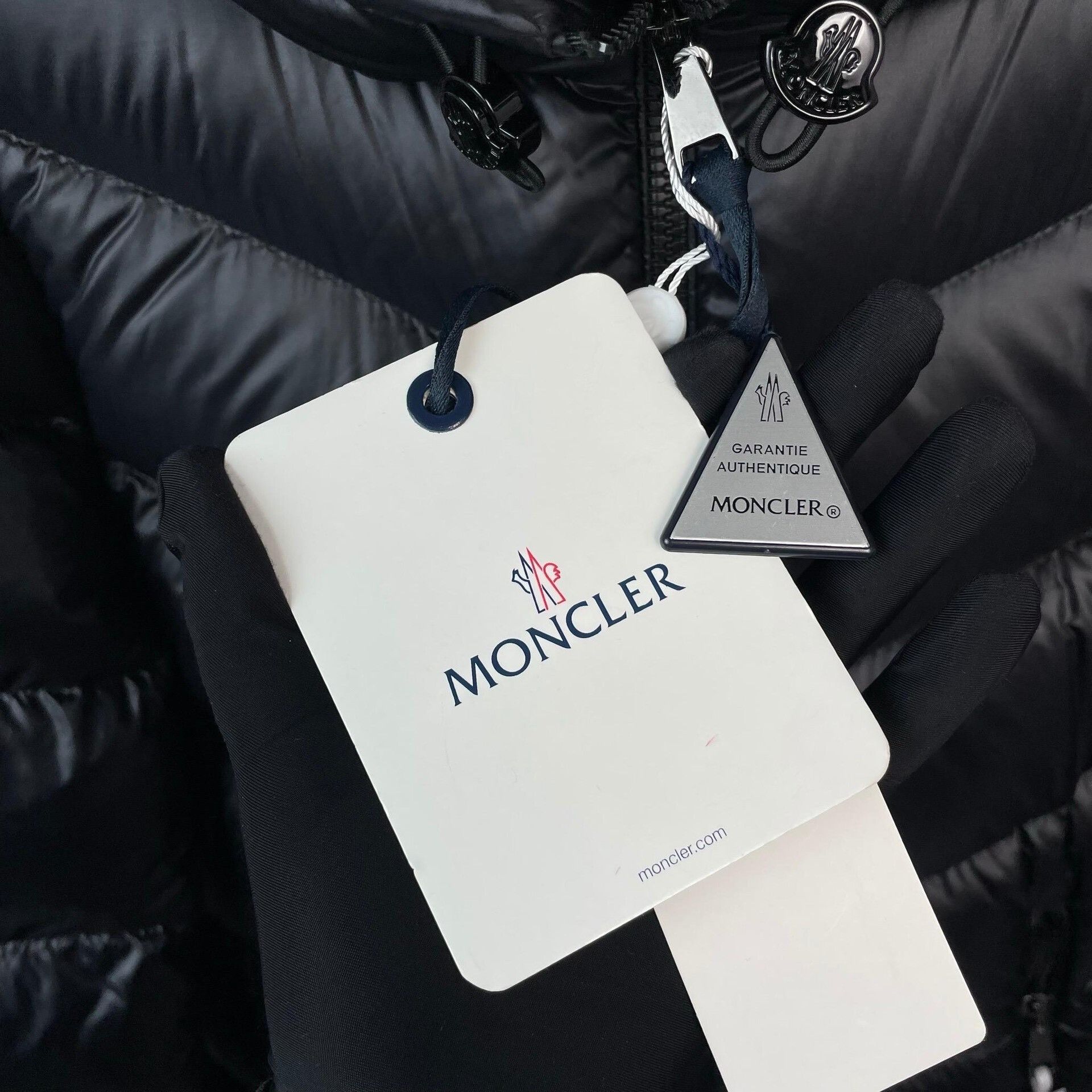 Moncler Moncler Cambales Black Mid-Length Hooded Down Jacket Size S / US 4 / IT 40 - 3 Thumbnail