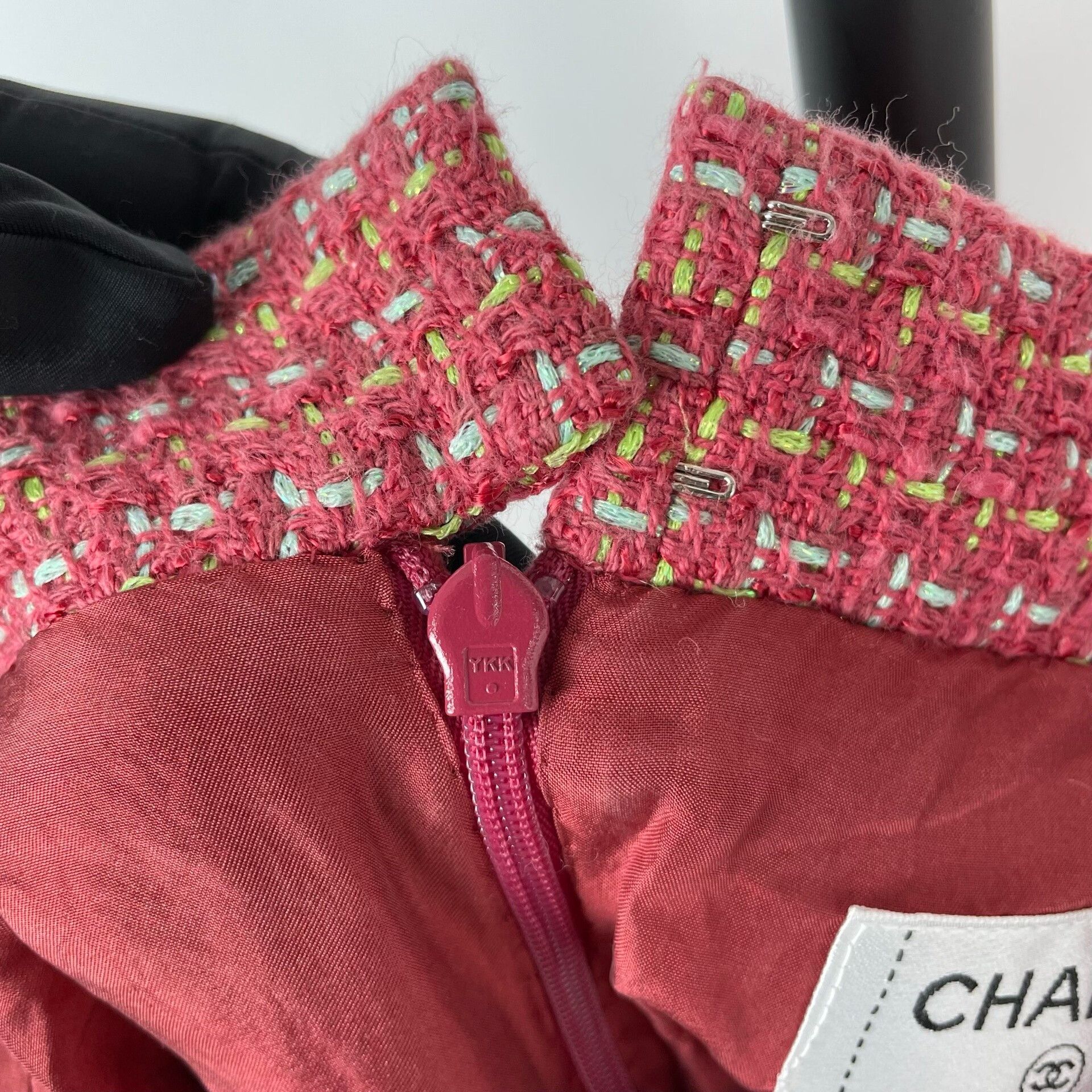 Chanel Chanel Red Tweed Pleated A-line Skirt Size 36" / US 14 / IT 50 - 5 Thumbnail