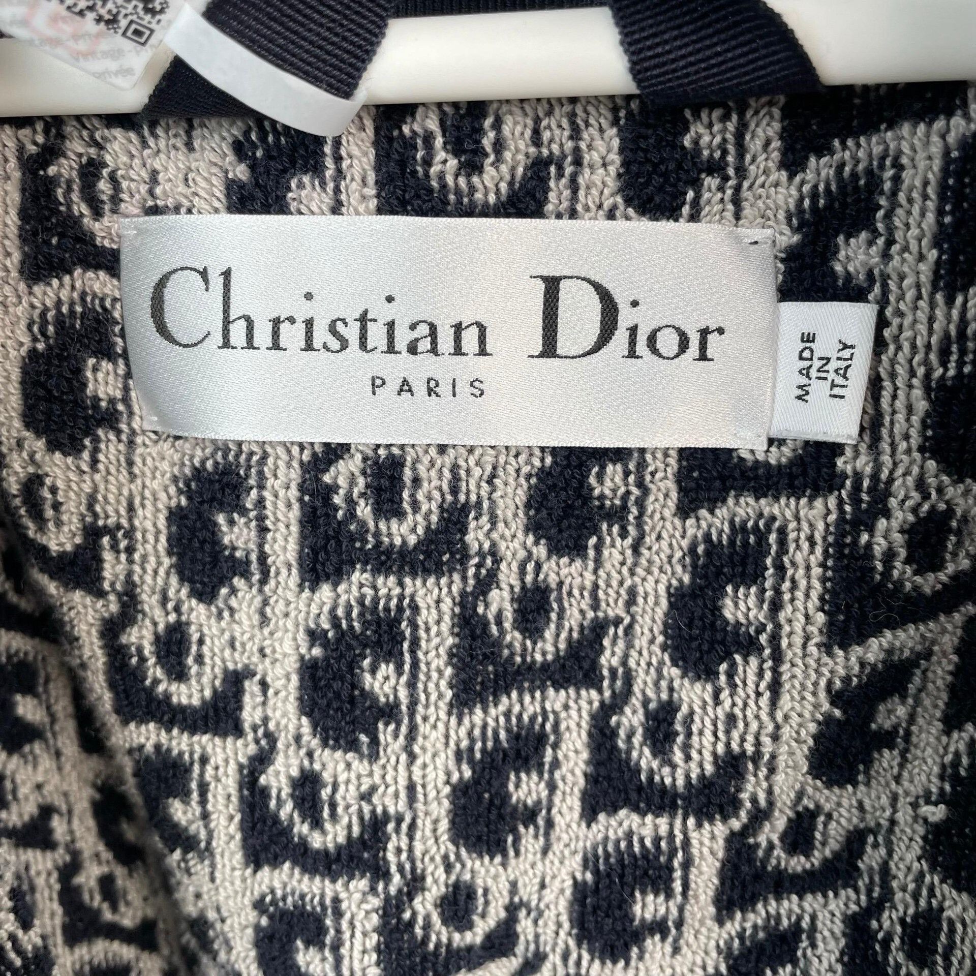 Dior Dior Chez Moi Navy Monogram Robe Coat Size M / US 6-8 / IT 42-44 - 7 Thumbnail