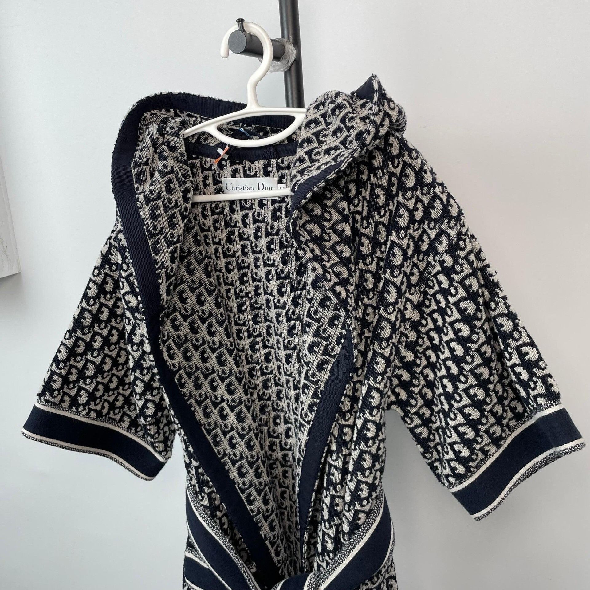Dior Dior Chez Moi Navy Monogram Robe Coat Size M / US 6-8 / IT 42-44 - 3 Thumbnail