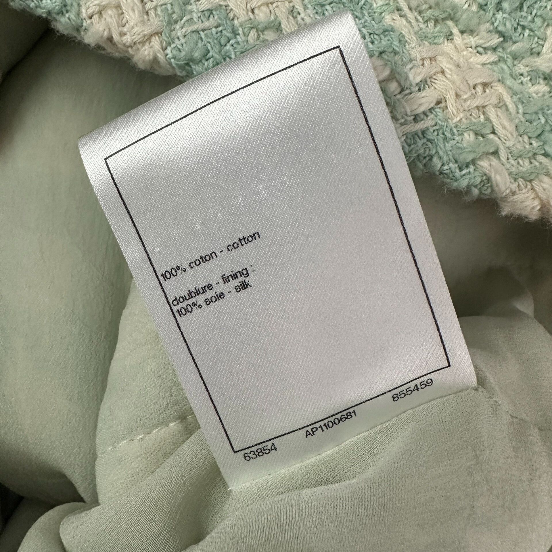 Chanel Chanel 23S Mint Green Tweed Short Coat Size S / US 4 / IT 40 - 6 Thumbnail