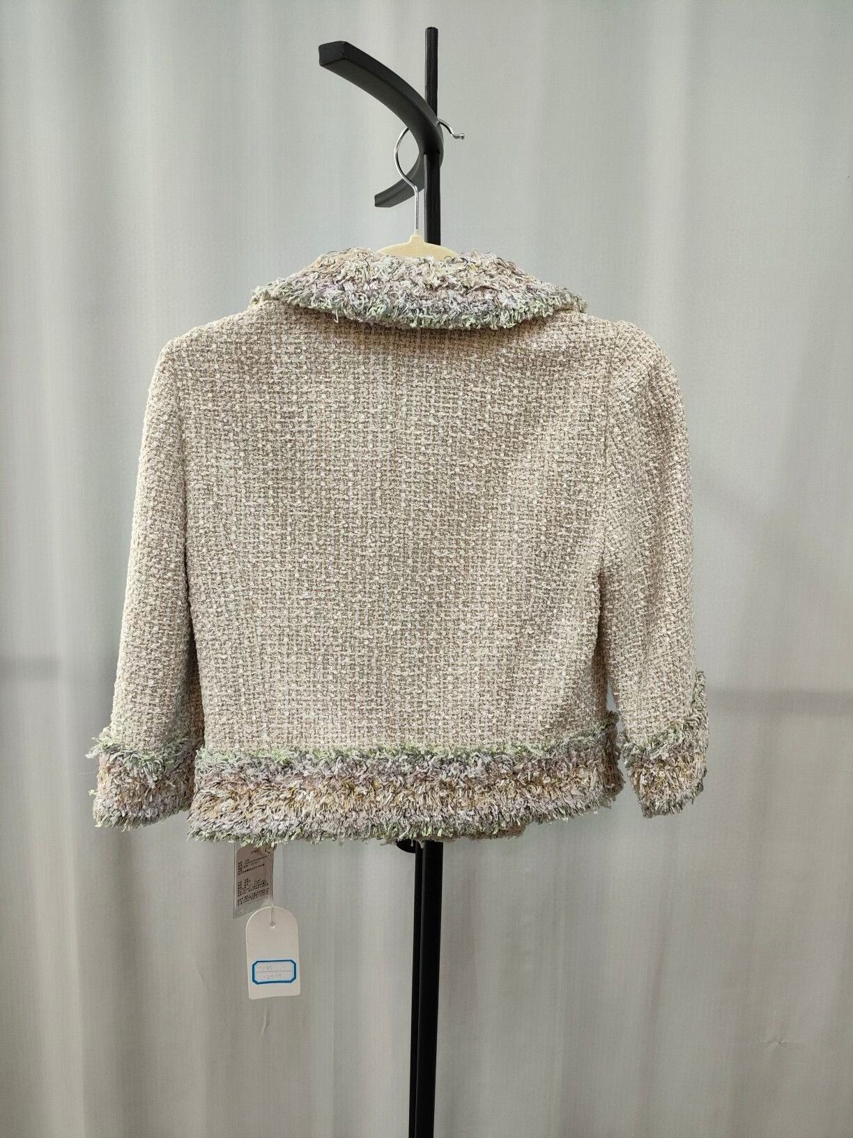 Chanel Chanel Beige Fringe Tweed Jacket Size XS / US 0-2 / IT 36-38 - 2 Thumbnail