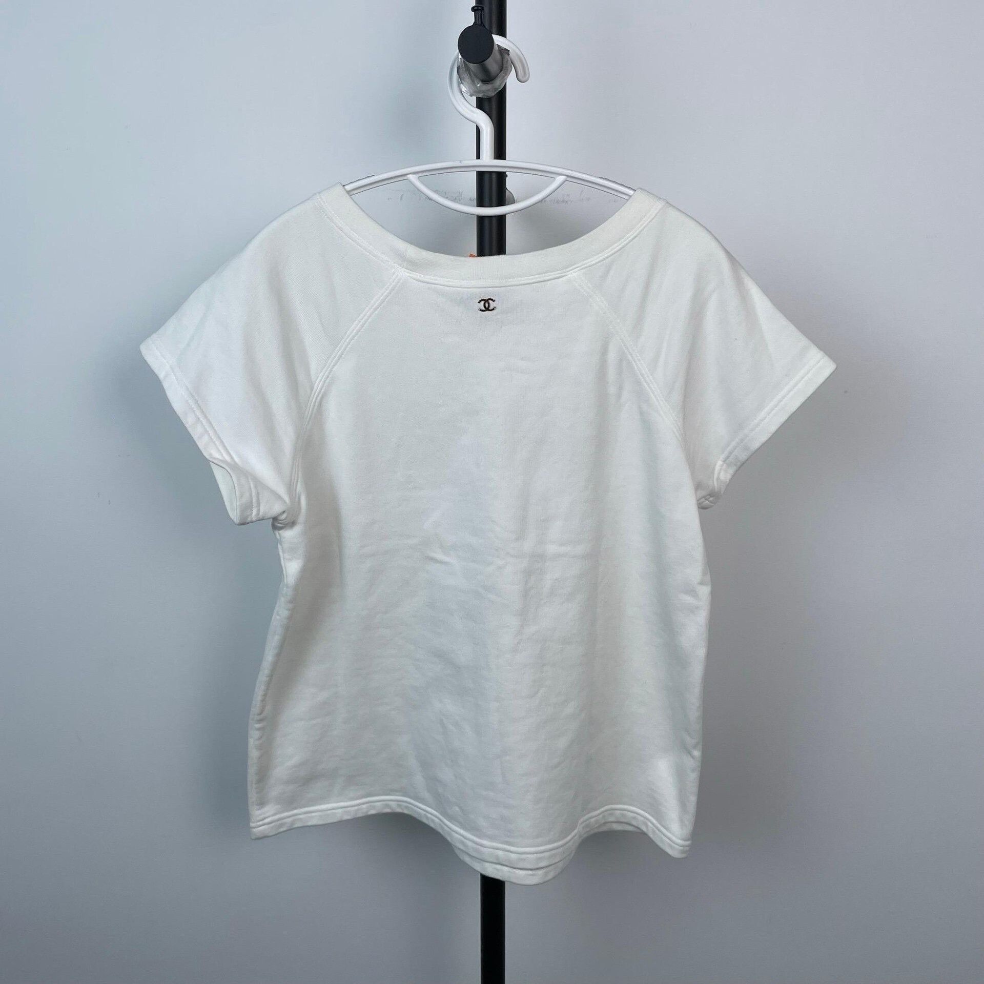 Chanel Chanel Greek Laurel Double C Logo T-Shirt Size M / US 6-8 / IT 42-44 - 2 Thumbnail
