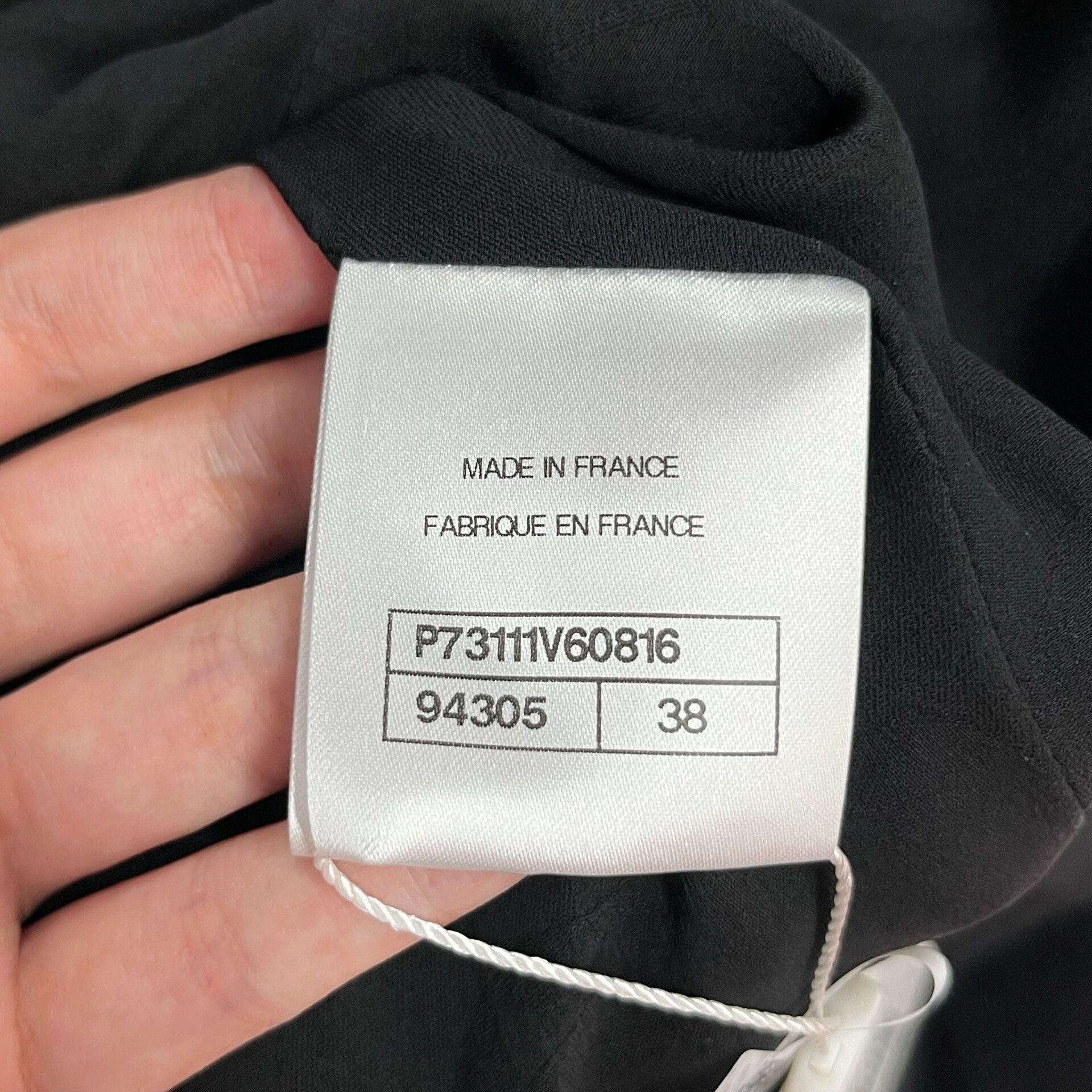 Chanel Chanel 22A Black Wool Collared Short Coat Size S / US 4 / IT 40 - 6 Thumbnail