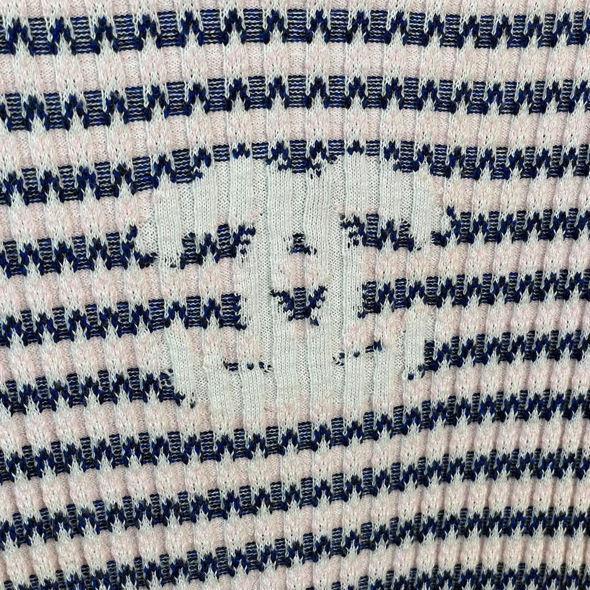 Chanel Chanel 20P Blue Pink Stripe Knit Top Size XS / US 0-2 / IT 36-38 - 4 Thumbnail