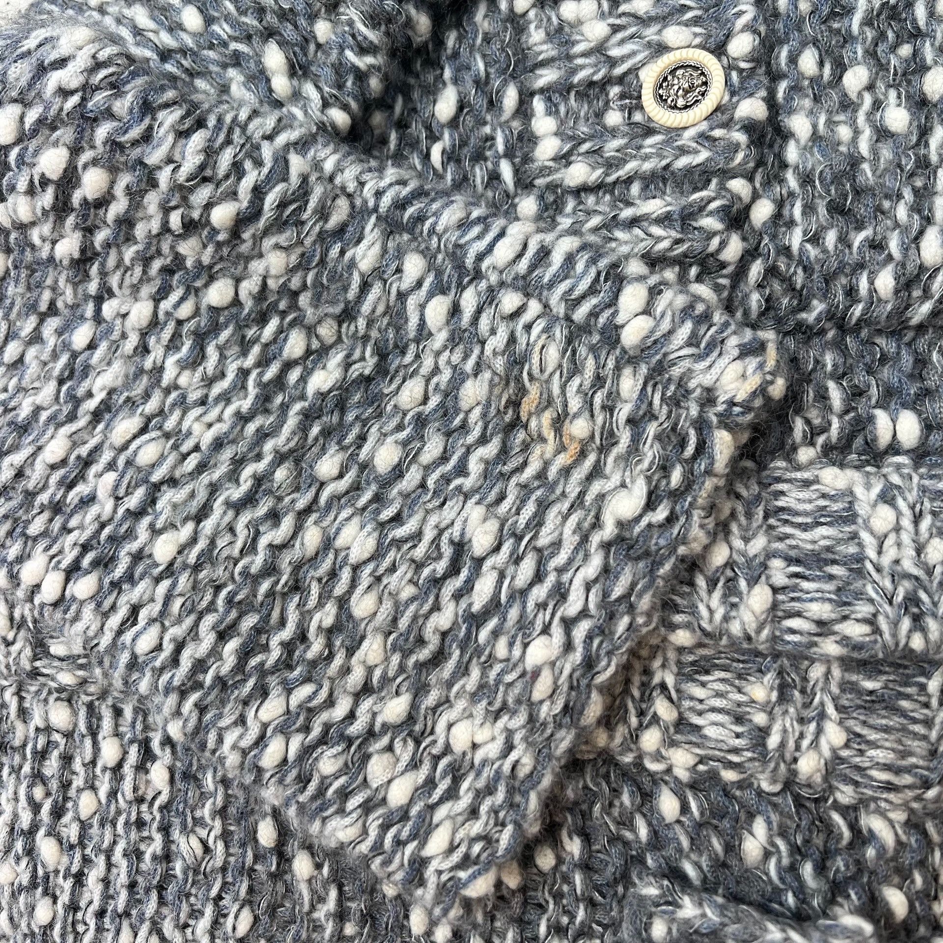 Chanel Chanel Gray Snowflake Gradient Tweed Long Coat Size M / US 6-8 / IT 42-44 - 7 Thumbnail