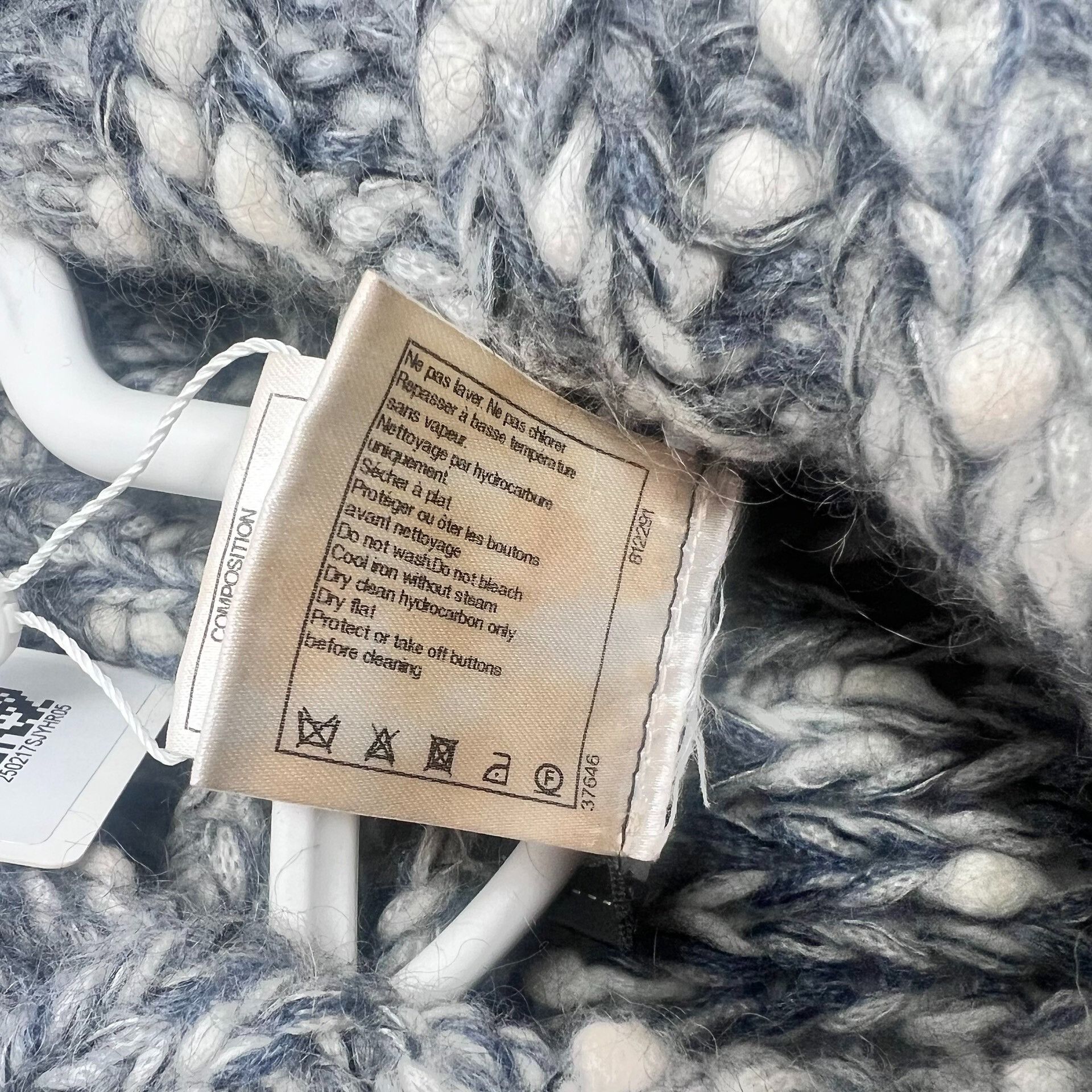 Chanel Chanel Gray Snowflake Gradient Tweed Long Coat Size M / US 6-8 / IT 42-44 - 5 Thumbnail