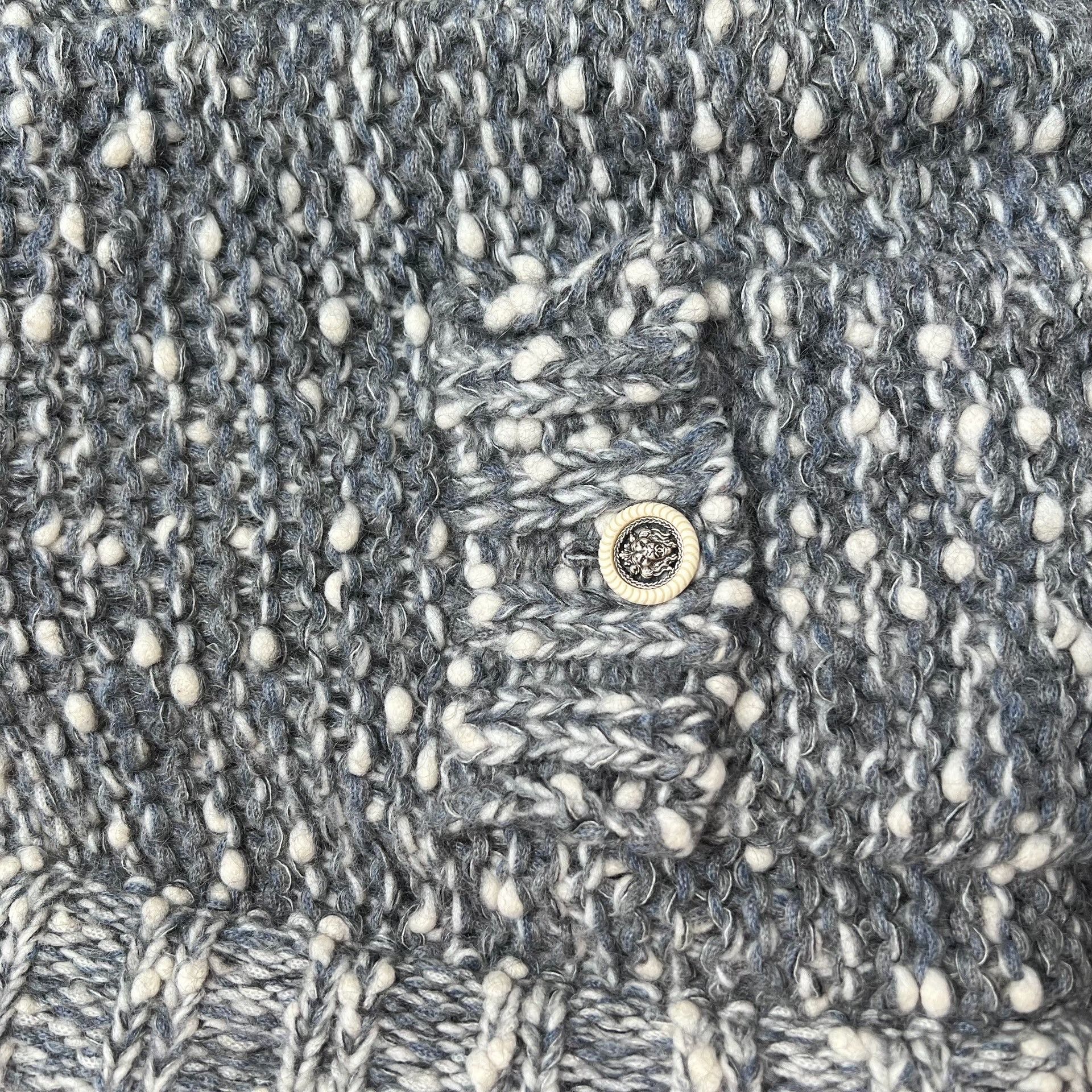 Chanel Chanel Gray Snowflake Gradient Tweed Long Coat Size M / US 6-8 / IT 42-44 - 6 Thumbnail
