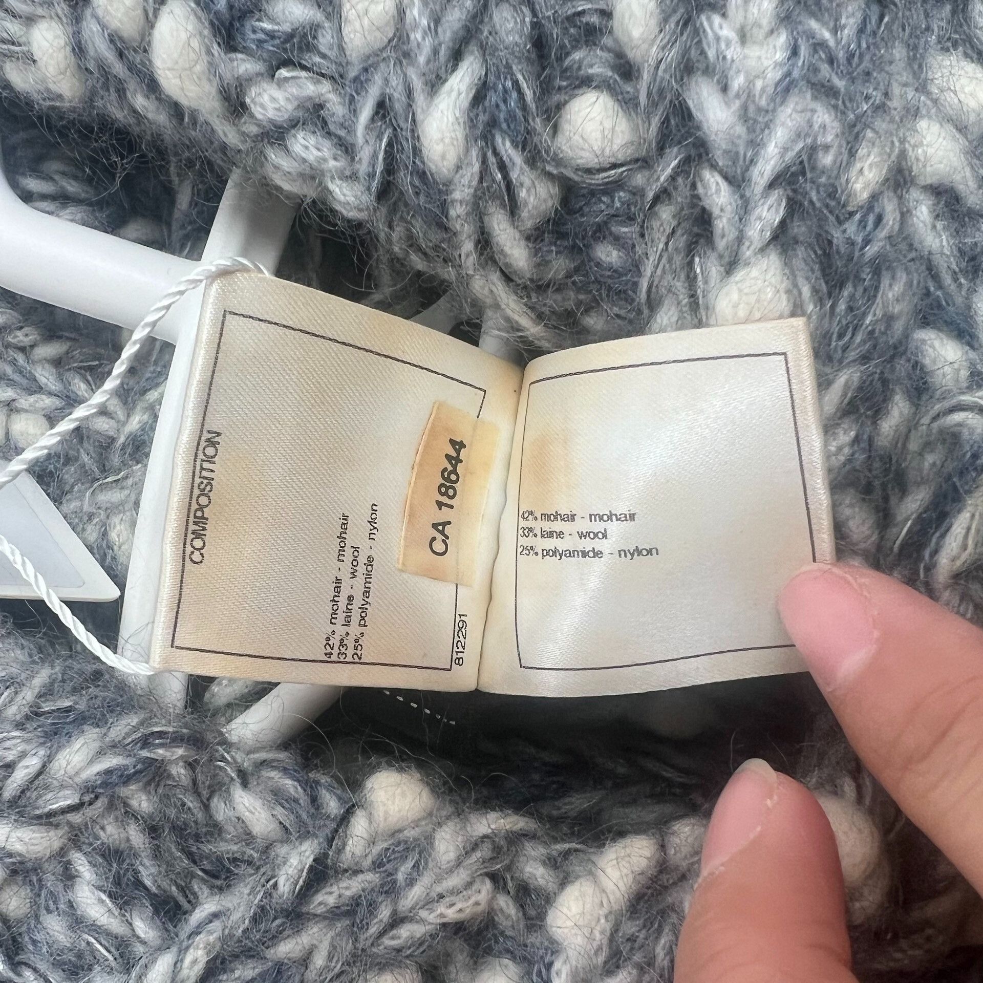 Chanel Chanel Gray Snowflake Gradient Tweed Long Coat Size M / US 6-8 / IT 42-44 - 4 Thumbnail