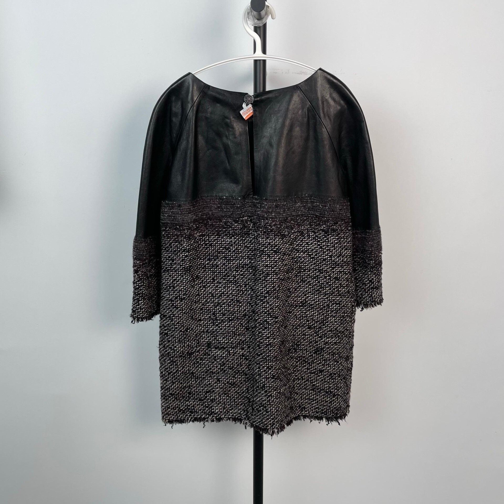 Chanel Chanel Black Lambskin Tweed Skirt 36 Size 36" / US 14 / IT 50 - 2 Thumbnail