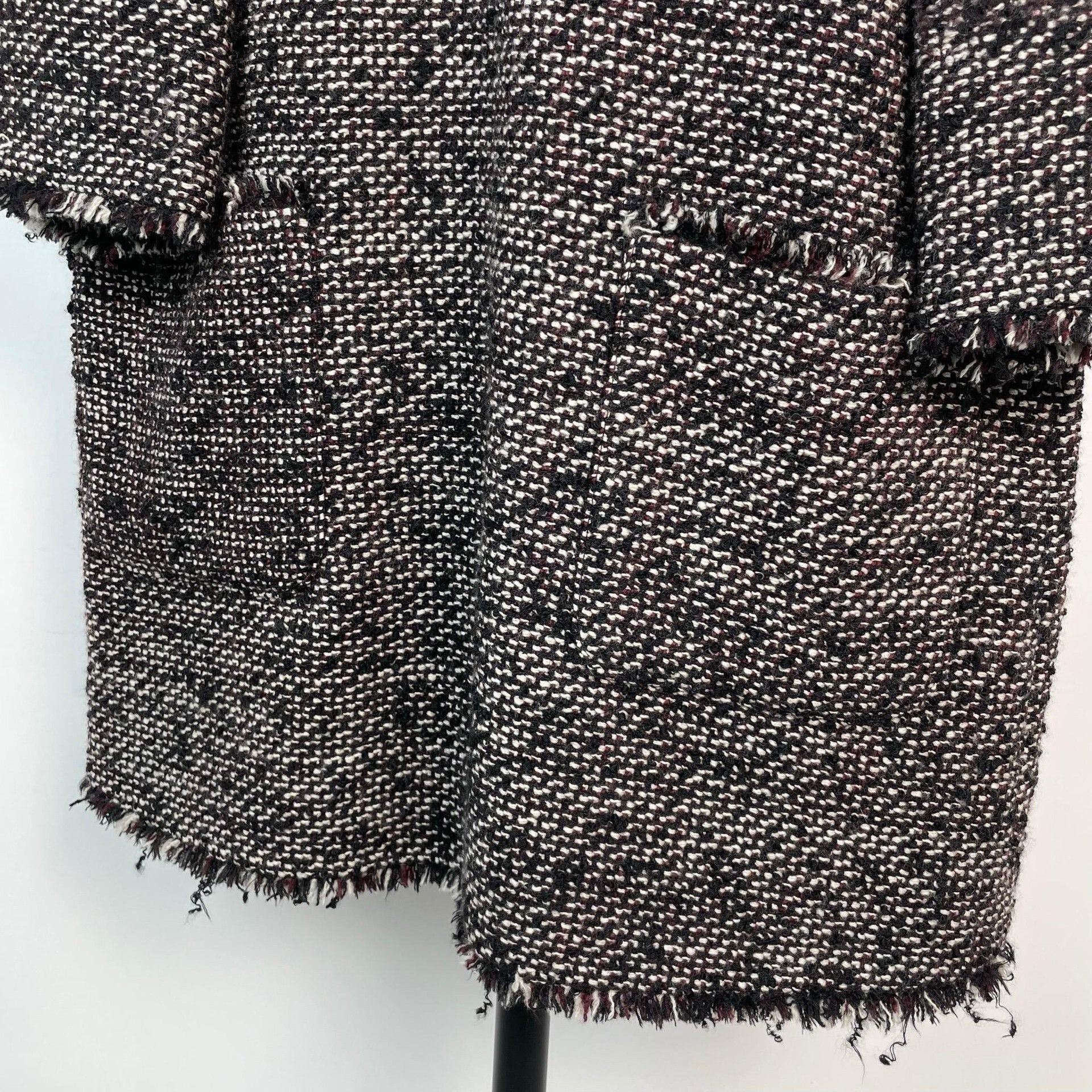 Chanel Chanel Black Lambskin Tweed Skirt 36 Size 36" / US 14 / IT 50 - 4 Thumbnail