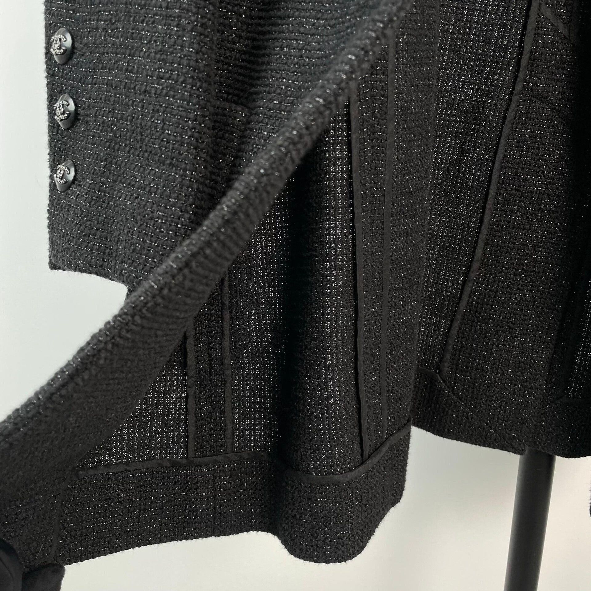 Chanel Chanel 21C Resort Black Sparkle Coat Size XXS / US 00 / IT 34 - 5 Thumbnail