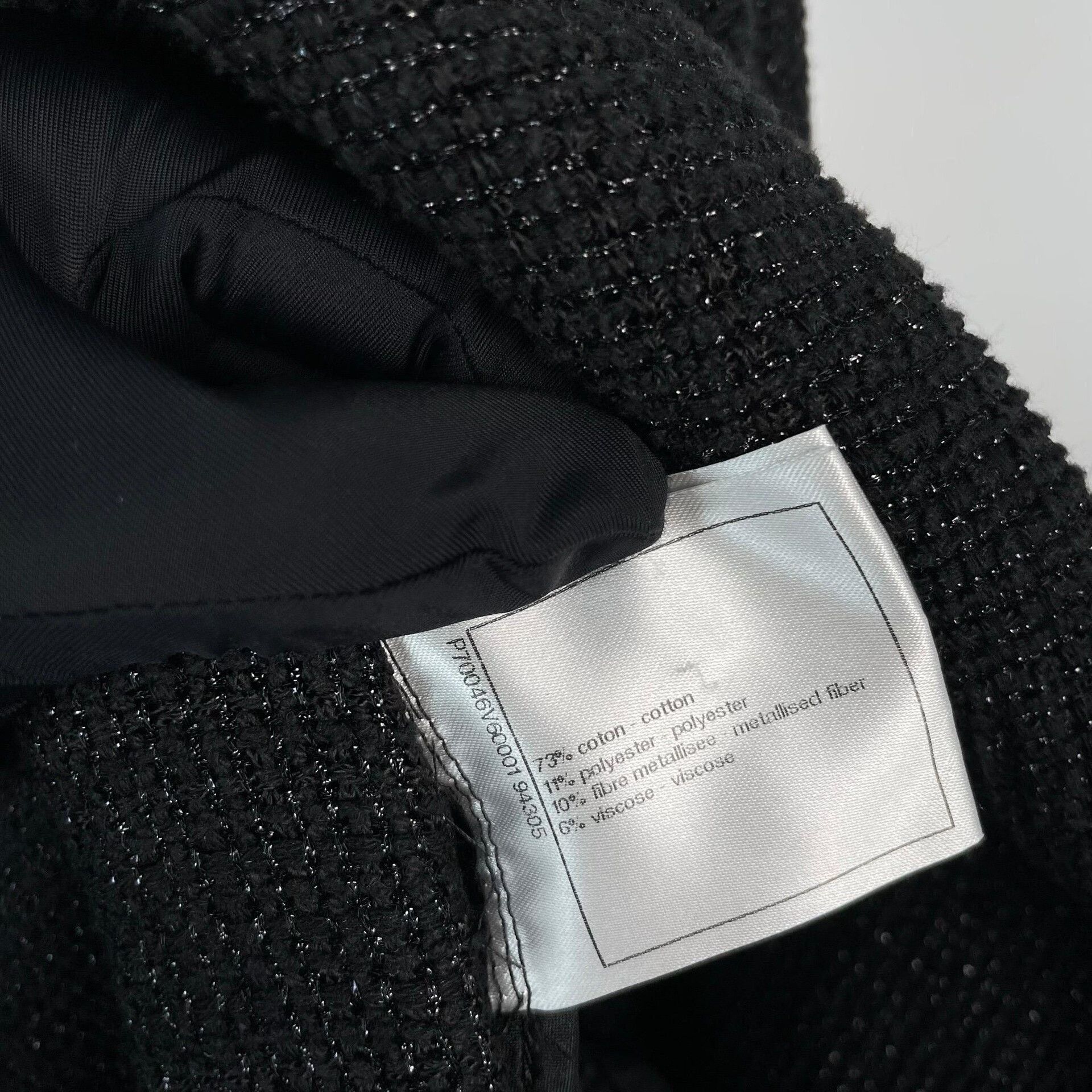 Chanel Chanel 21C Resort Black Sparkle Coat Size XXS / US 00 / IT 34 - 9 Thumbnail