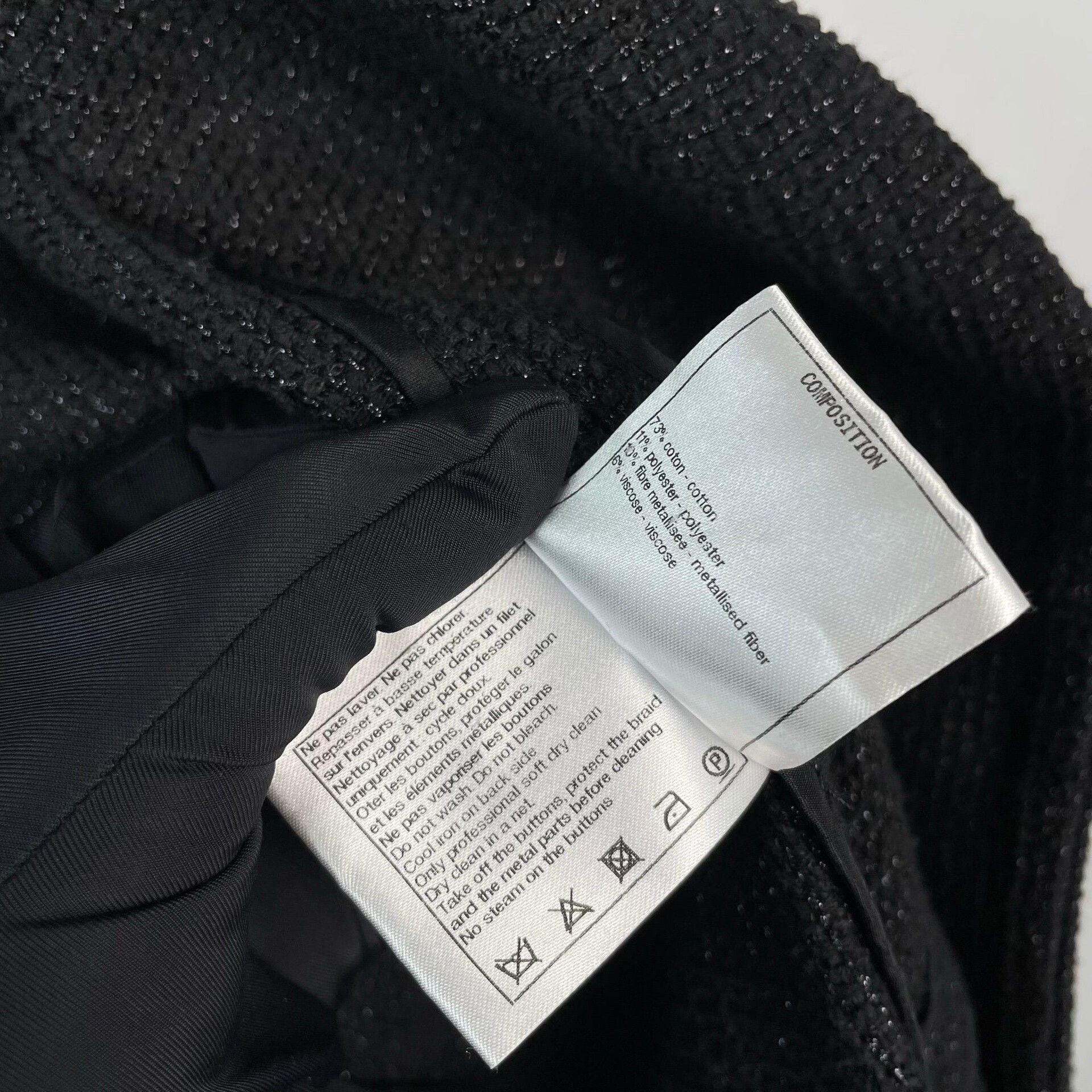 Chanel Chanel 21C Resort Black Sparkle Coat Size XXS / US 00 / IT 34 - 8 Thumbnail