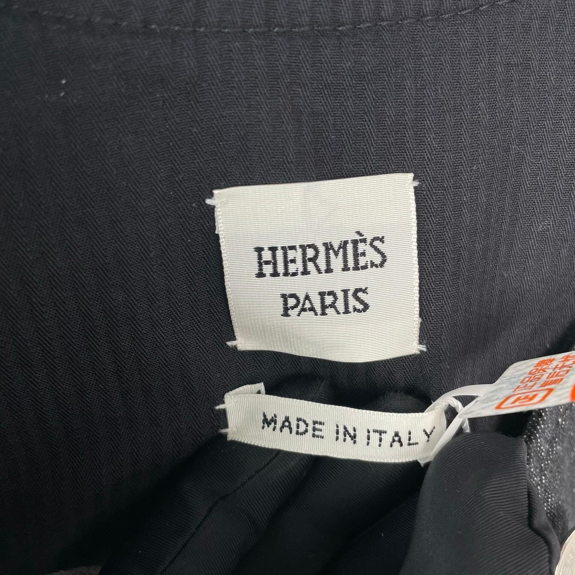 Hermes Hermes Black Gray Denim Jacket Size 34 Size XXS / US 00 / IT 34 - 4 Thumbnail