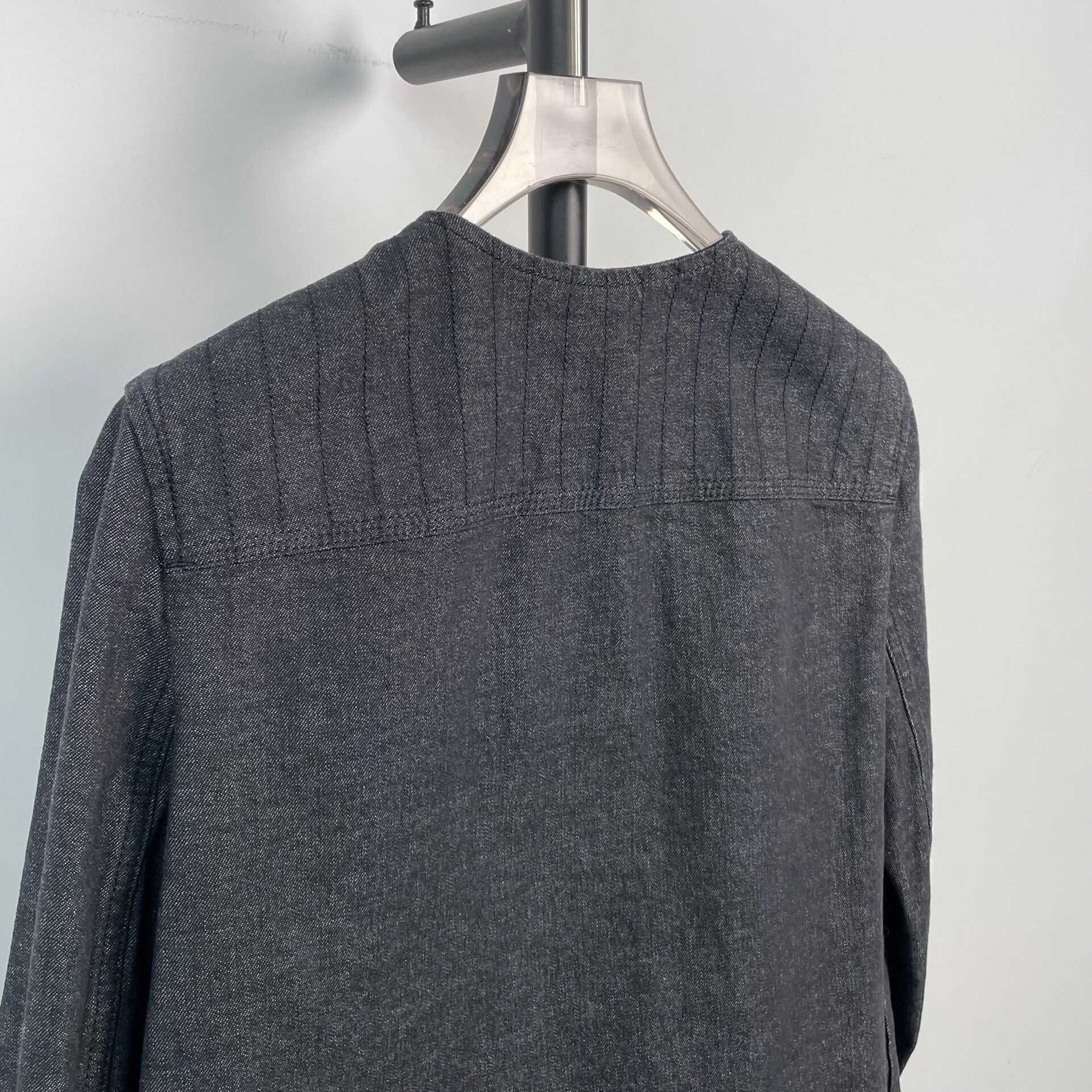 Hermes Hermes Black Gray Denim Jacket Size 34 Size XXS / US 00 / IT 34 - 5 Thumbnail
