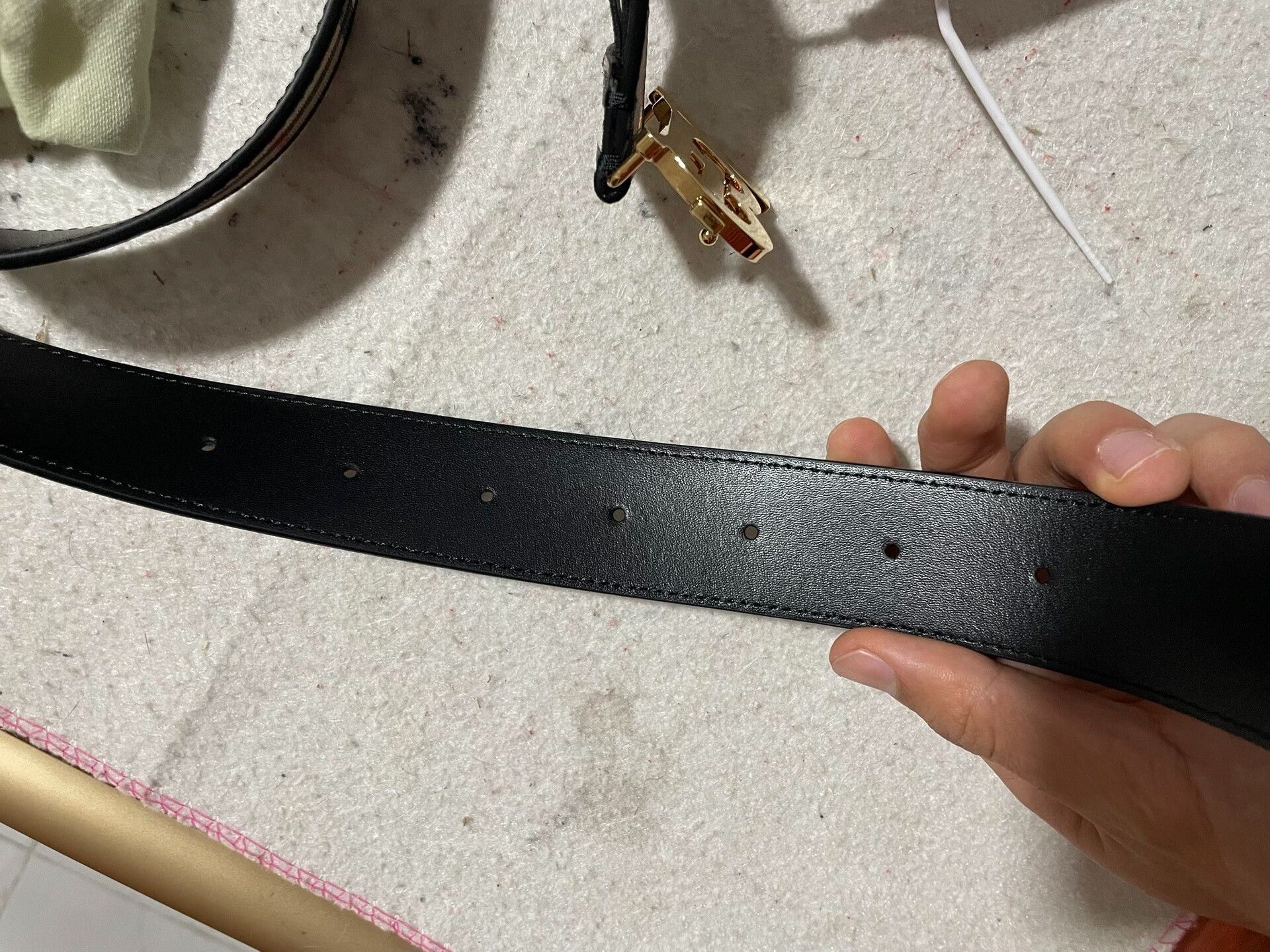 Burberry Burberry Classic Check Leather Belt Size ONE SIZE - 6 Thumbnail