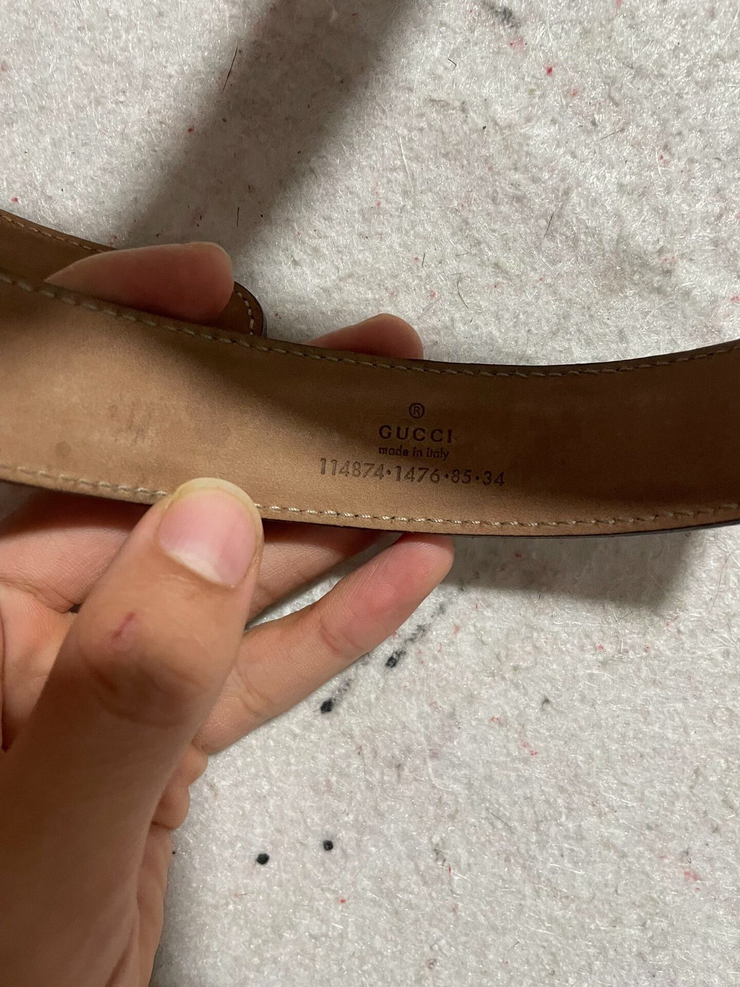 Gucci Gucci Belt with Gold Metal Buckle Size ONE SIZE - 7 Thumbnail