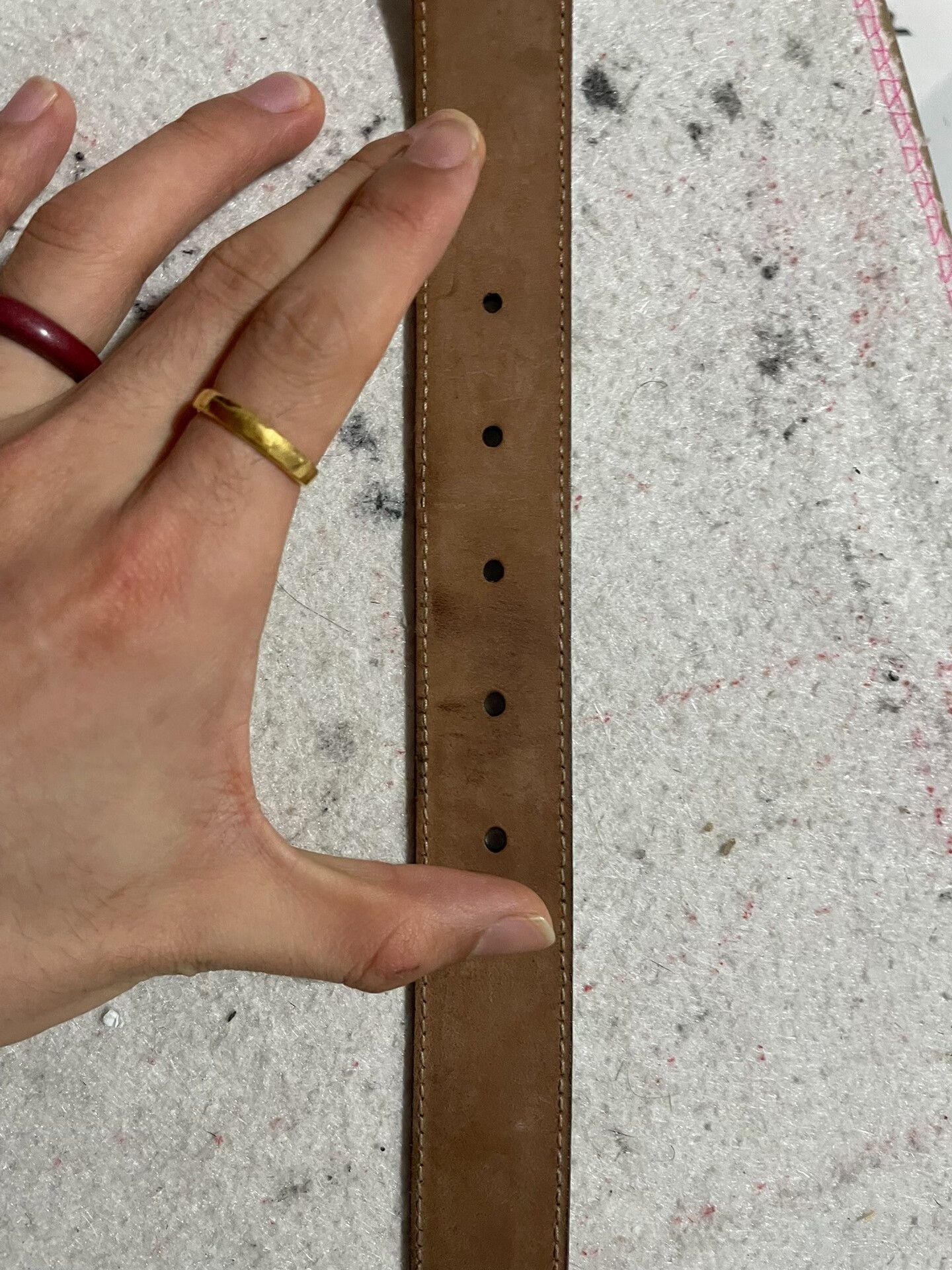 Gucci Gucci Belt with Gold Metal Buckle Size ONE SIZE - 3 Thumbnail