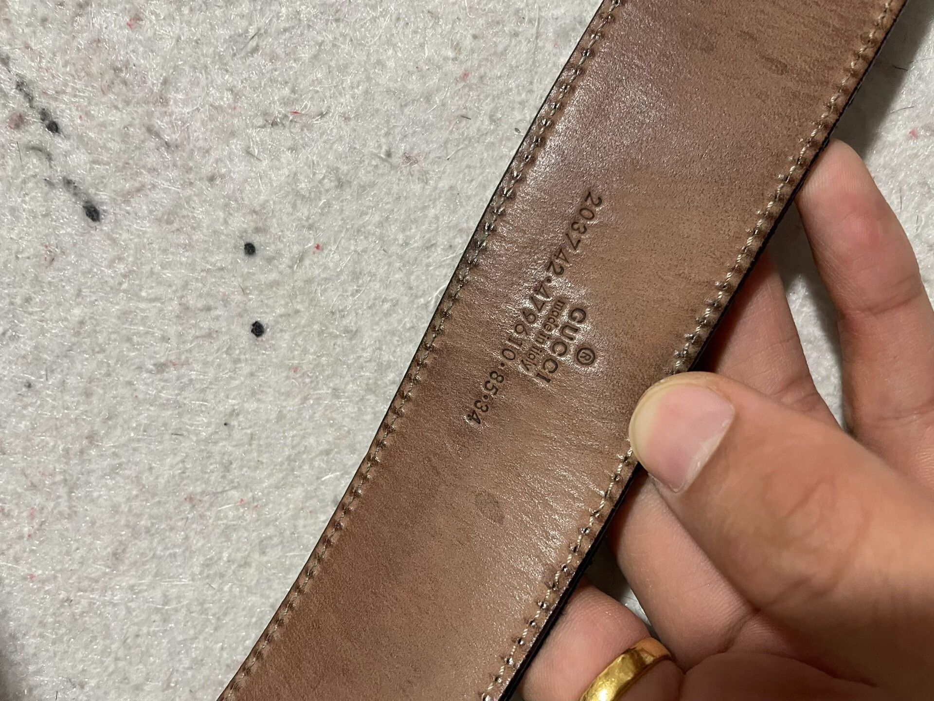 Gucci Gucci Black Leather Belt Size ONE SIZE - 7 Thumbnail
