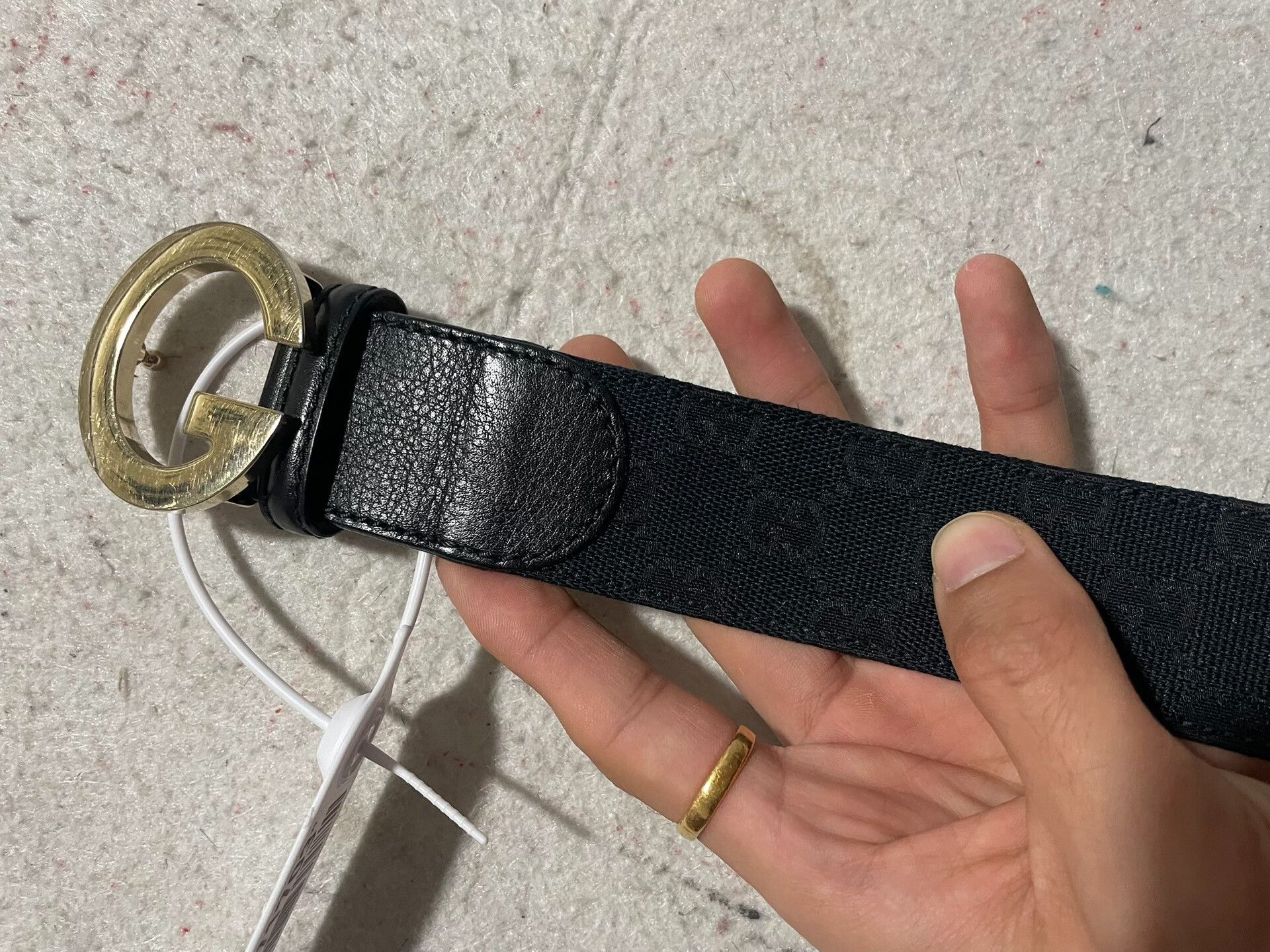 Gucci Gucci Black Leather Belt Size ONE SIZE - 9 Thumbnail