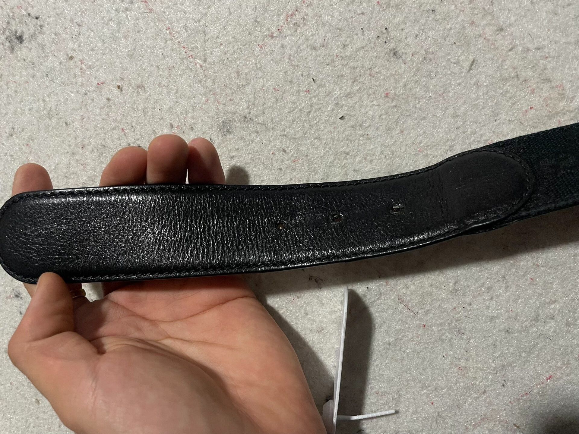 Gucci Gucci Black Leather Belt Size ONE SIZE - 5 Thumbnail