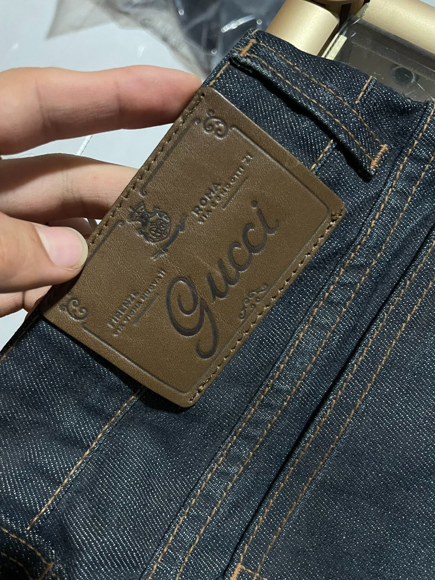Gucci Gucci Jeans with Chain Decoration Size US 27 - 6 Thumbnail
