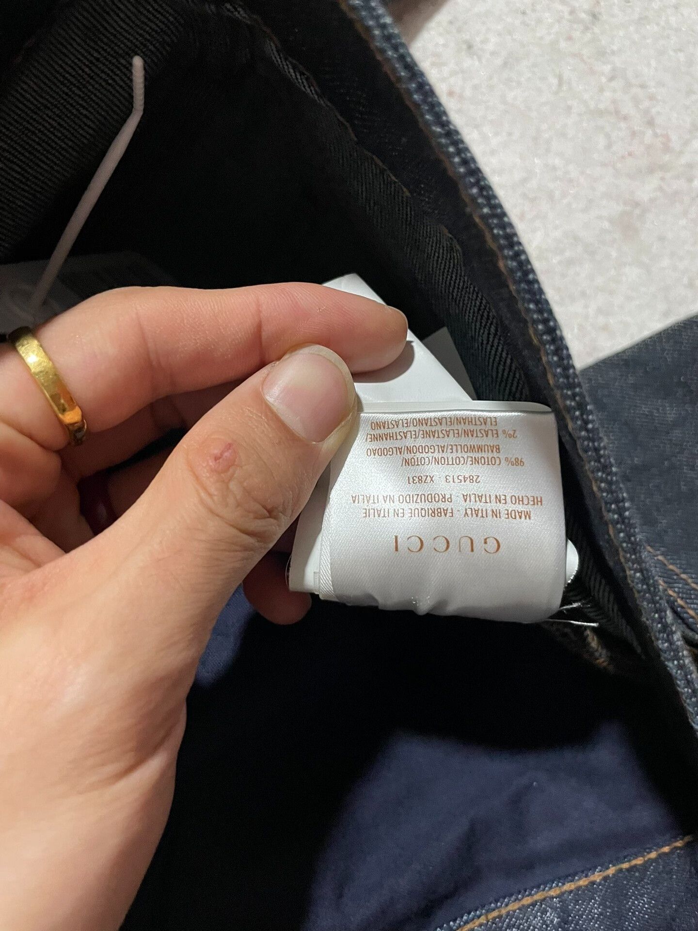 Gucci Gucci Jeans with Chain Decoration Size US 27 - 9 Thumbnail