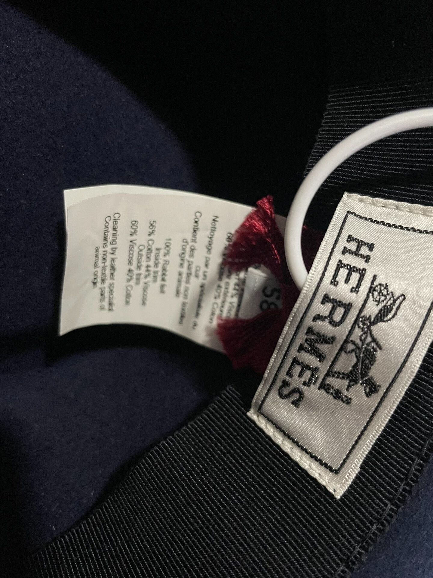 Hermes Hermes Black Wide-Brim Hat Size 58 Size ONE SIZE - 3 Thumbnail