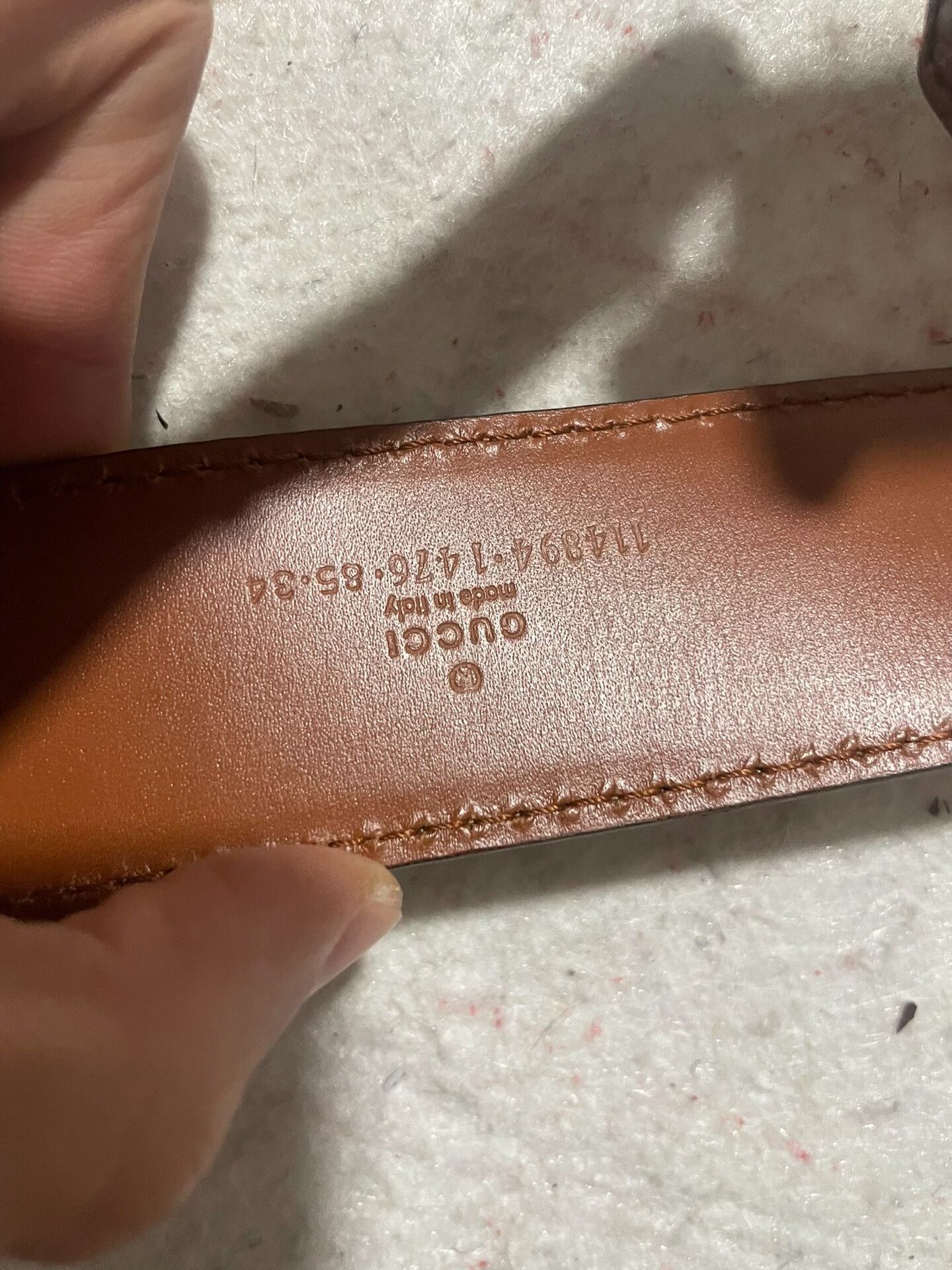 Gucci Gucci Brown Leather Belt Size ONE SIZE - 4 Thumbnail