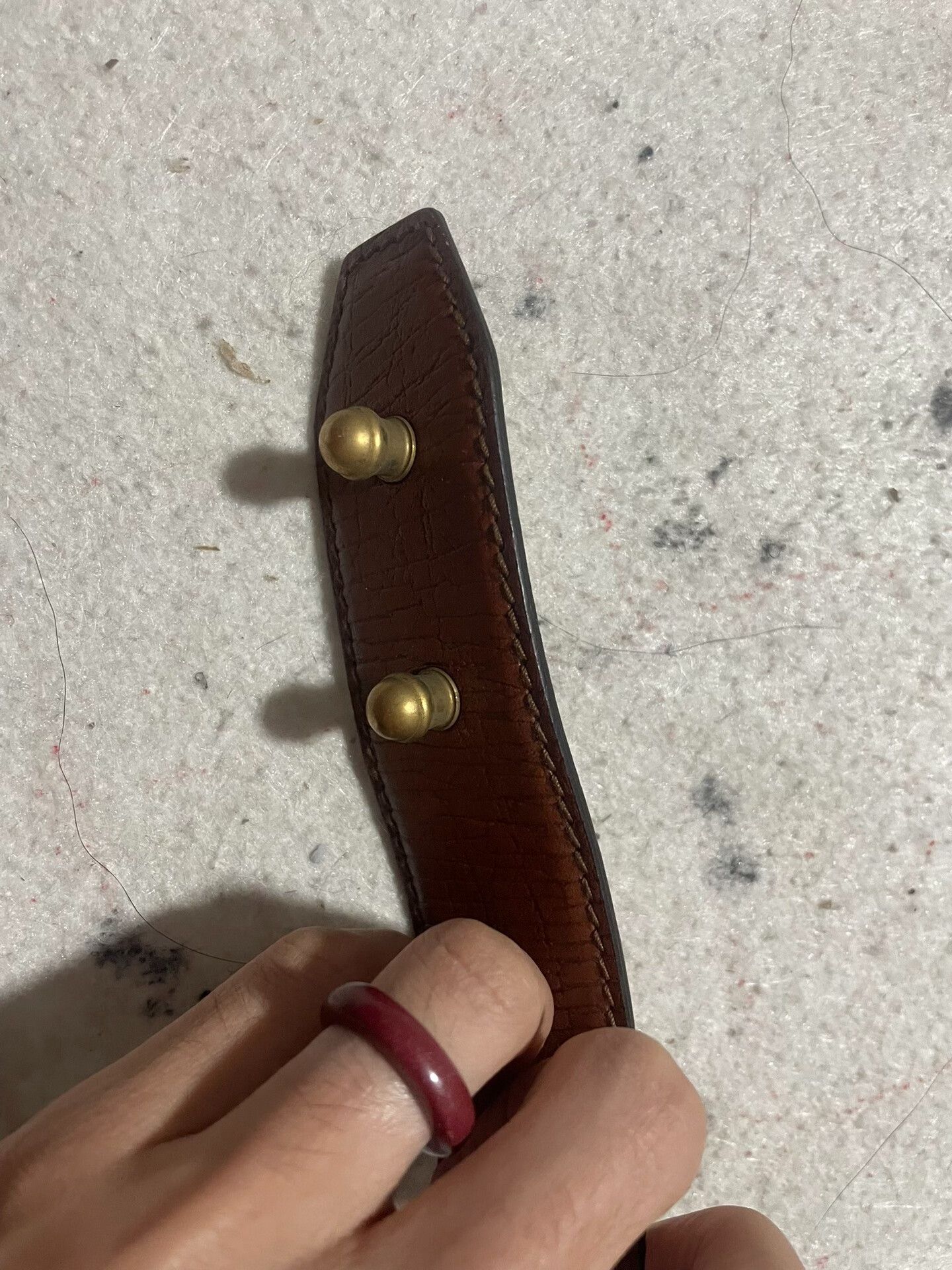 Gucci Gucci Brown Leather Belt Size ONE SIZE - 2 Thumbnail