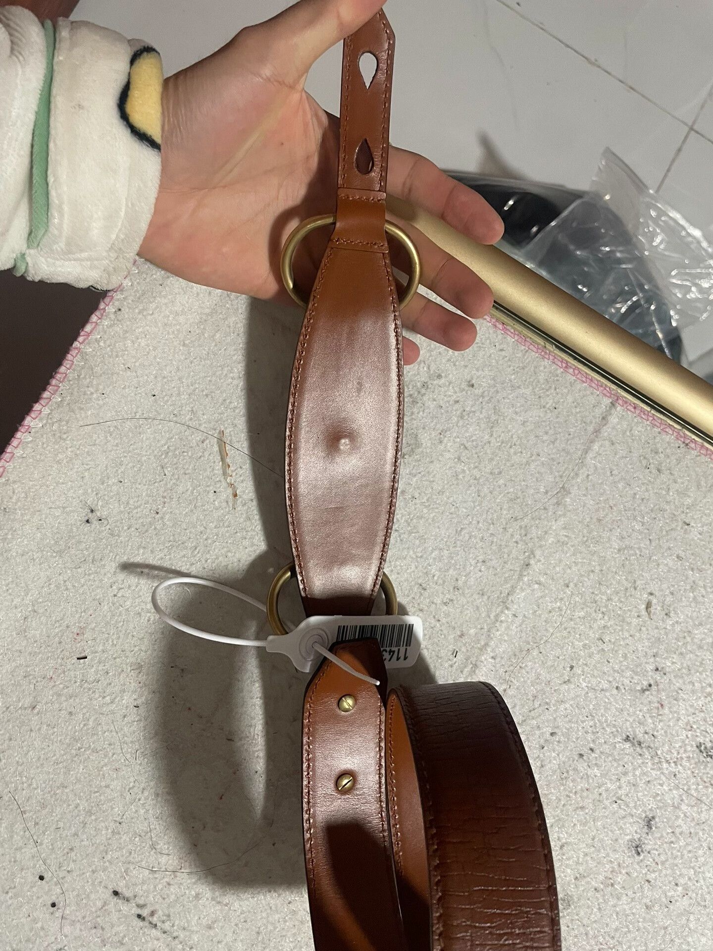 Gucci Gucci Brown Leather Belt Size ONE SIZE - 6 Thumbnail
