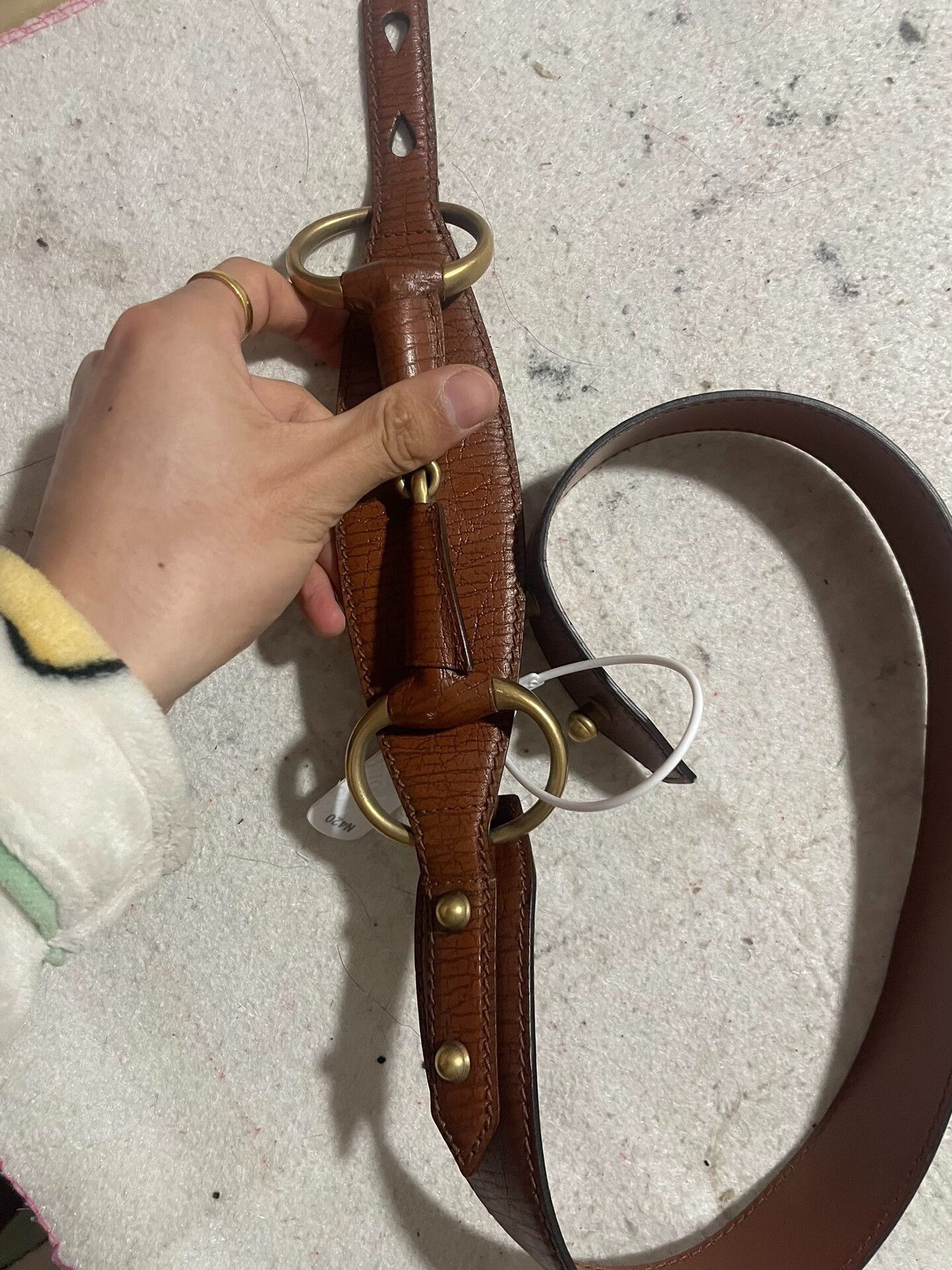 Gucci Gucci Brown Leather Belt Size ONE SIZE - 3 Thumbnail