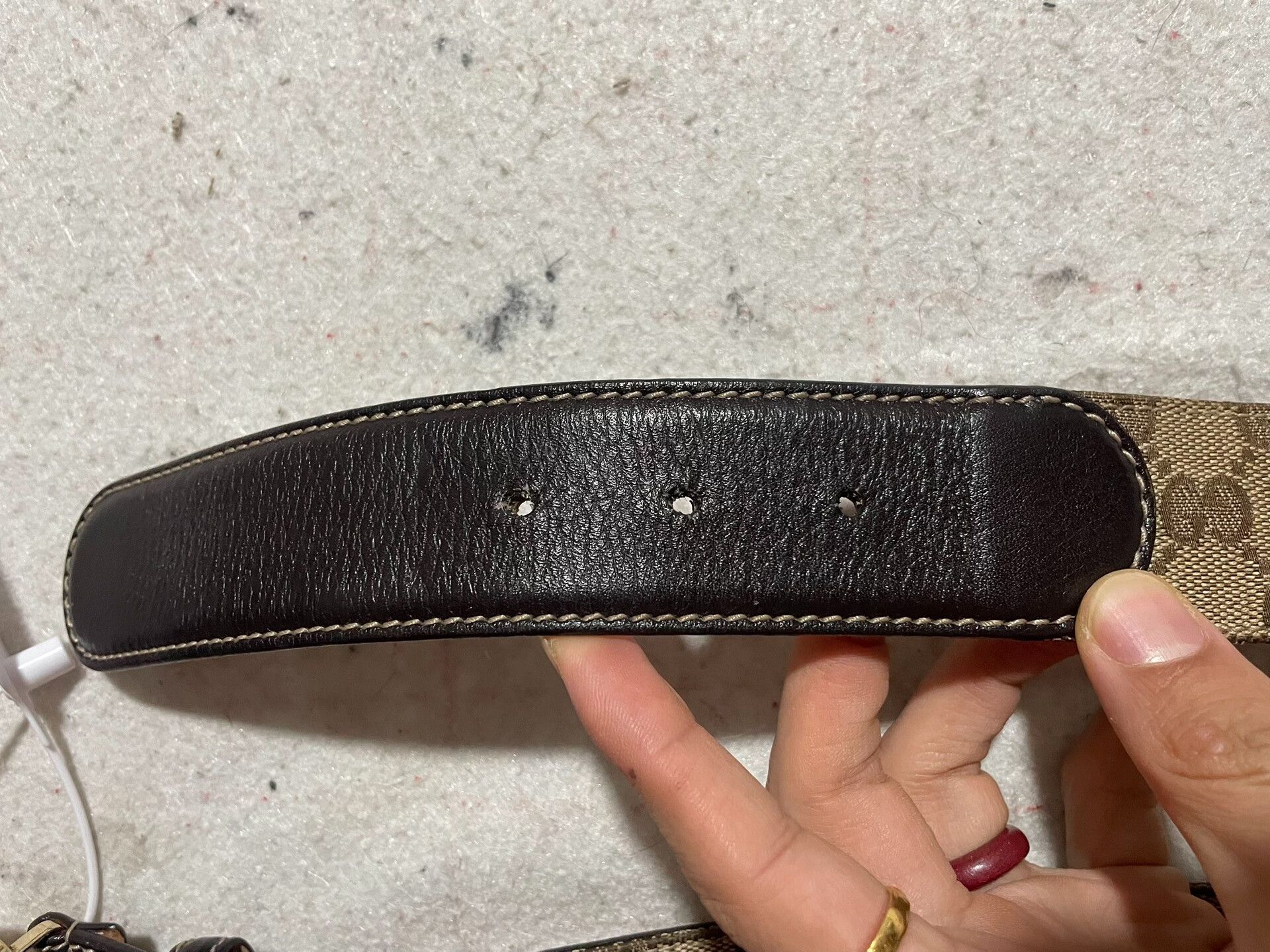 Gucci Gucci GG Monogram G Buckle Belt Size ONE SIZE - 2 Thumbnail