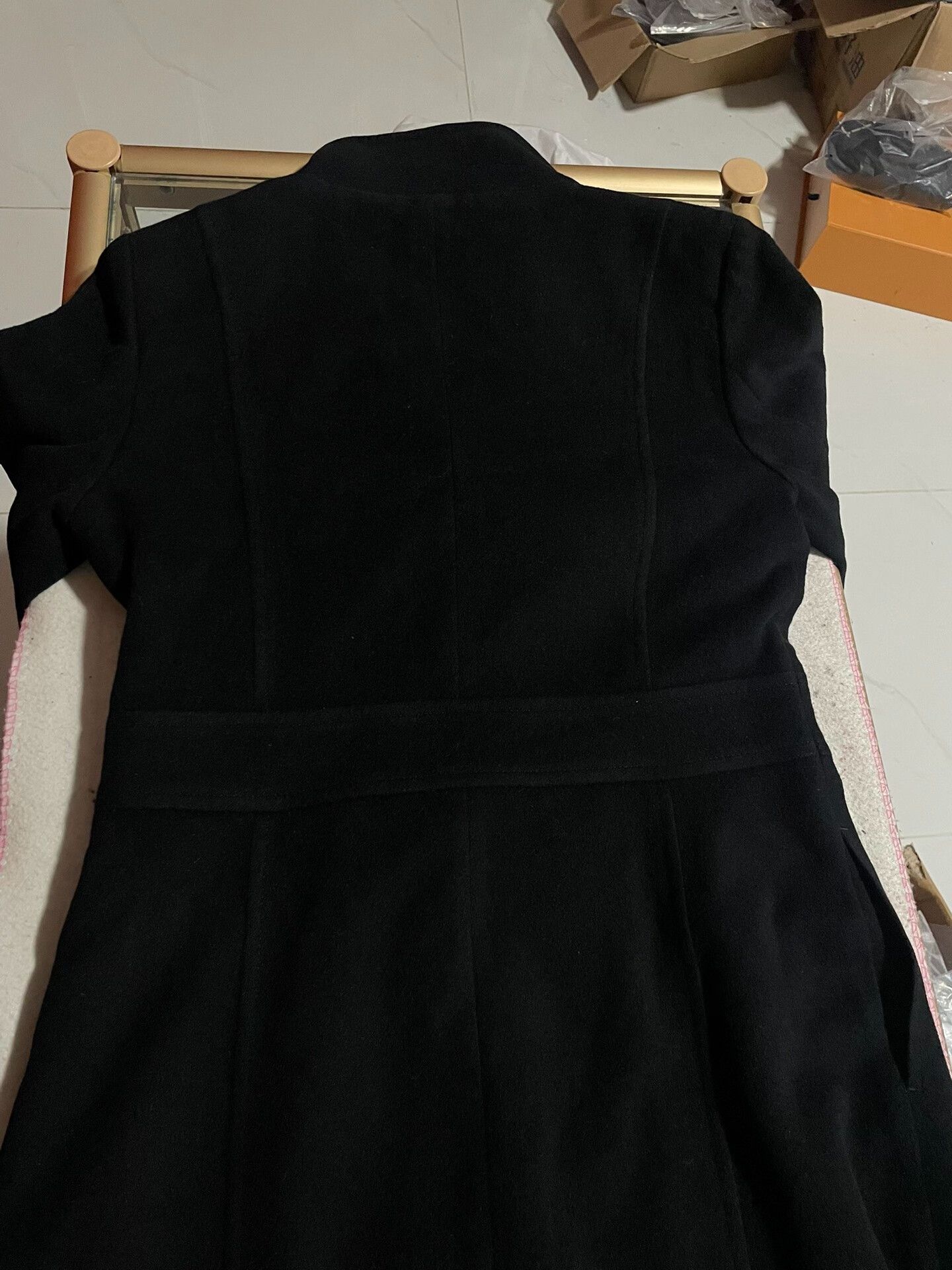 Max Mara MaxMara Black Wool Long Coat Size XS / US 0-2 / IT 36-38 - 8 Thumbnail